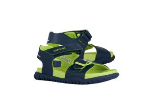 8056206081338 - GEOX - Klett-Sandale FUSBETTO in navy lime Gr28