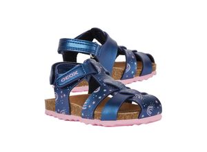 8056206529144 - GEOX - Sandalen B S CHALKI G A UNIVERSE CLOSED in navy pink Gr21