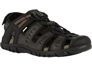 8056206574571 - GEOX Strada Trekkingsandalen Leder für Herren schwarz 42