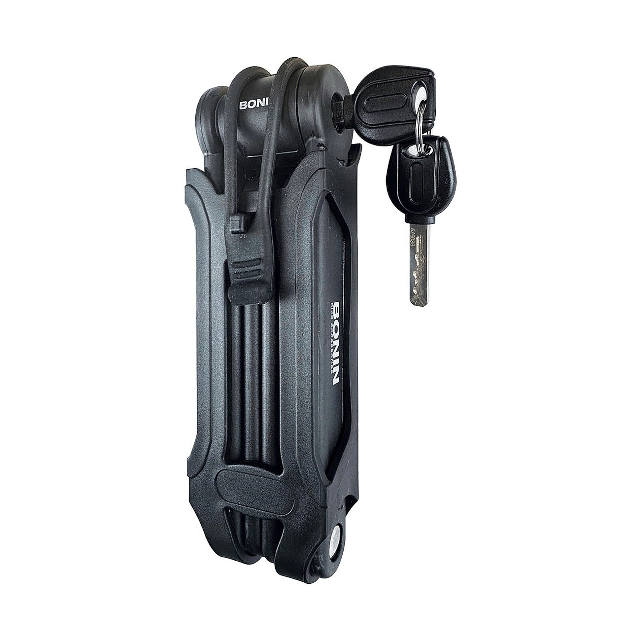 8056214280174 - Faltschloss 840mm mit Rahmenhalter Schwarz 8056214280174 - Faltschloss 840mm mit Rahmenhalter Schwarz