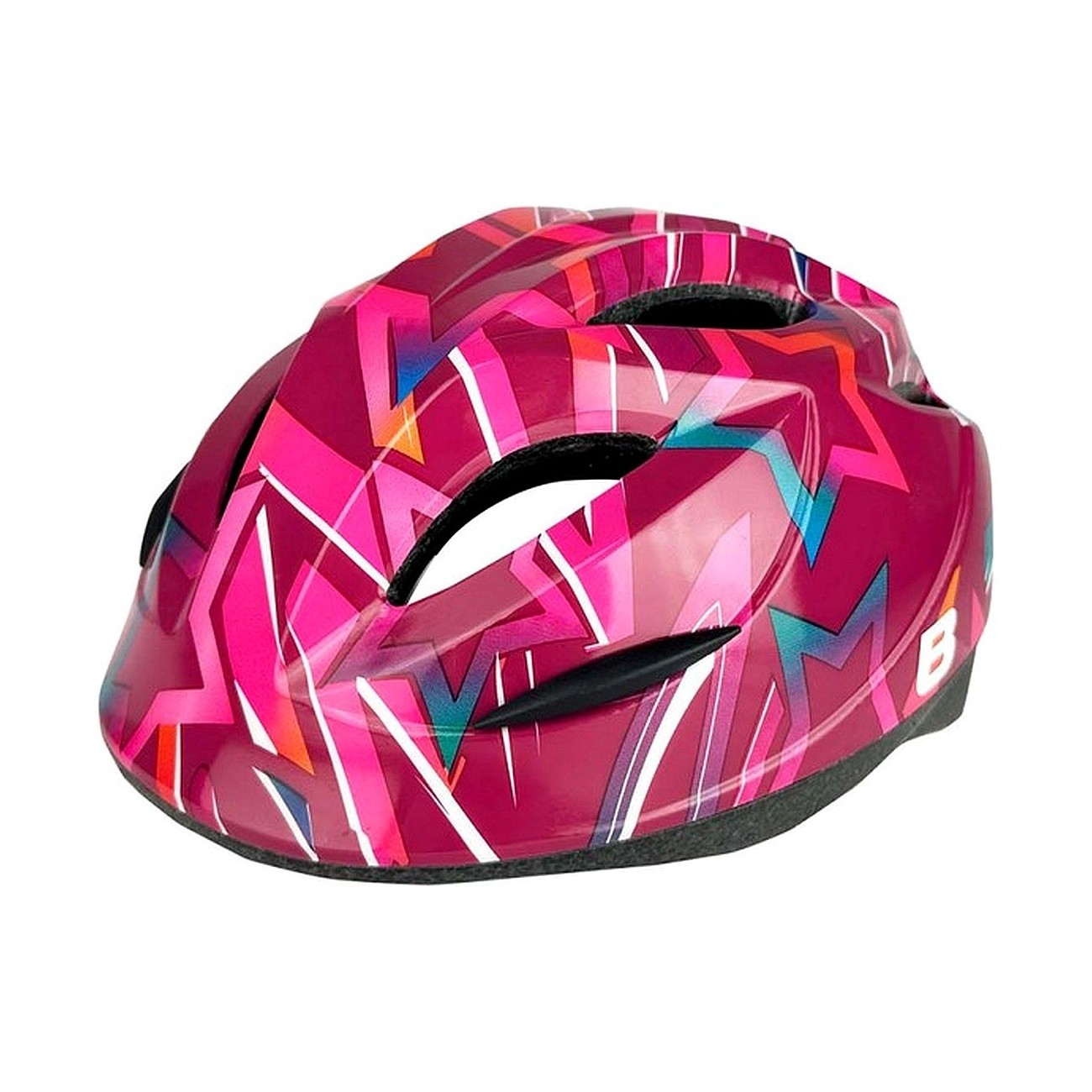 8056214280198 - Bonin B-Hop Kinderhelm Pink Stars 52-57 cm