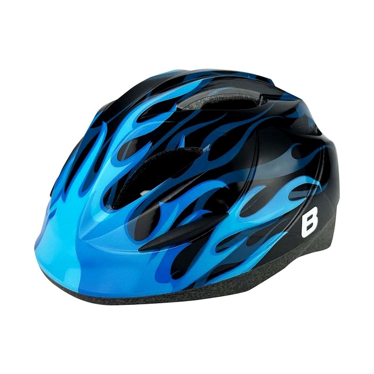 8056214280235 - Bonin B-Hop Kinder Fahrradhelm Blue Flames 52-57cm