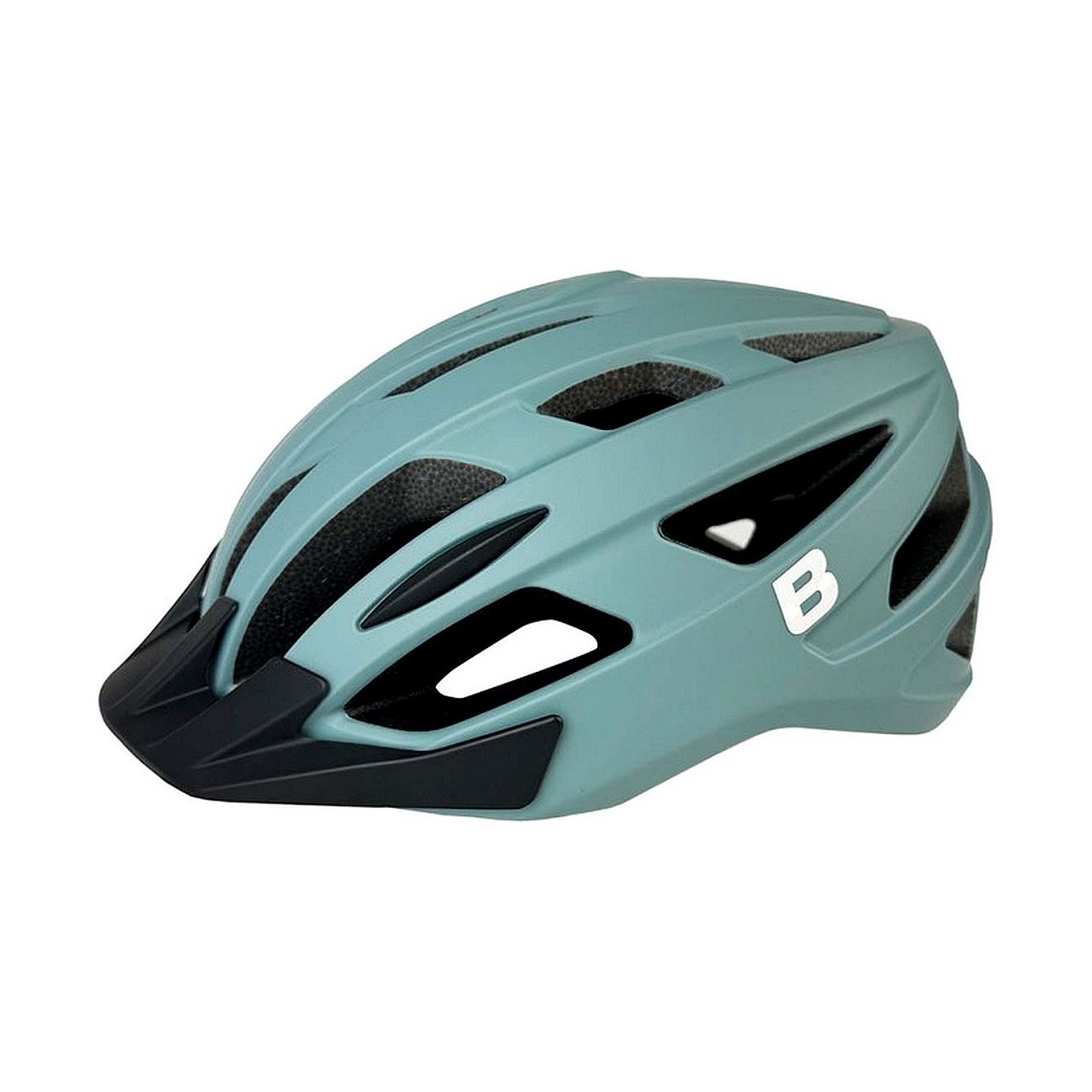 8056214280341 - Bonin B-reeze Fahrradhelm Grau Grün M 52-58 Insektennetz