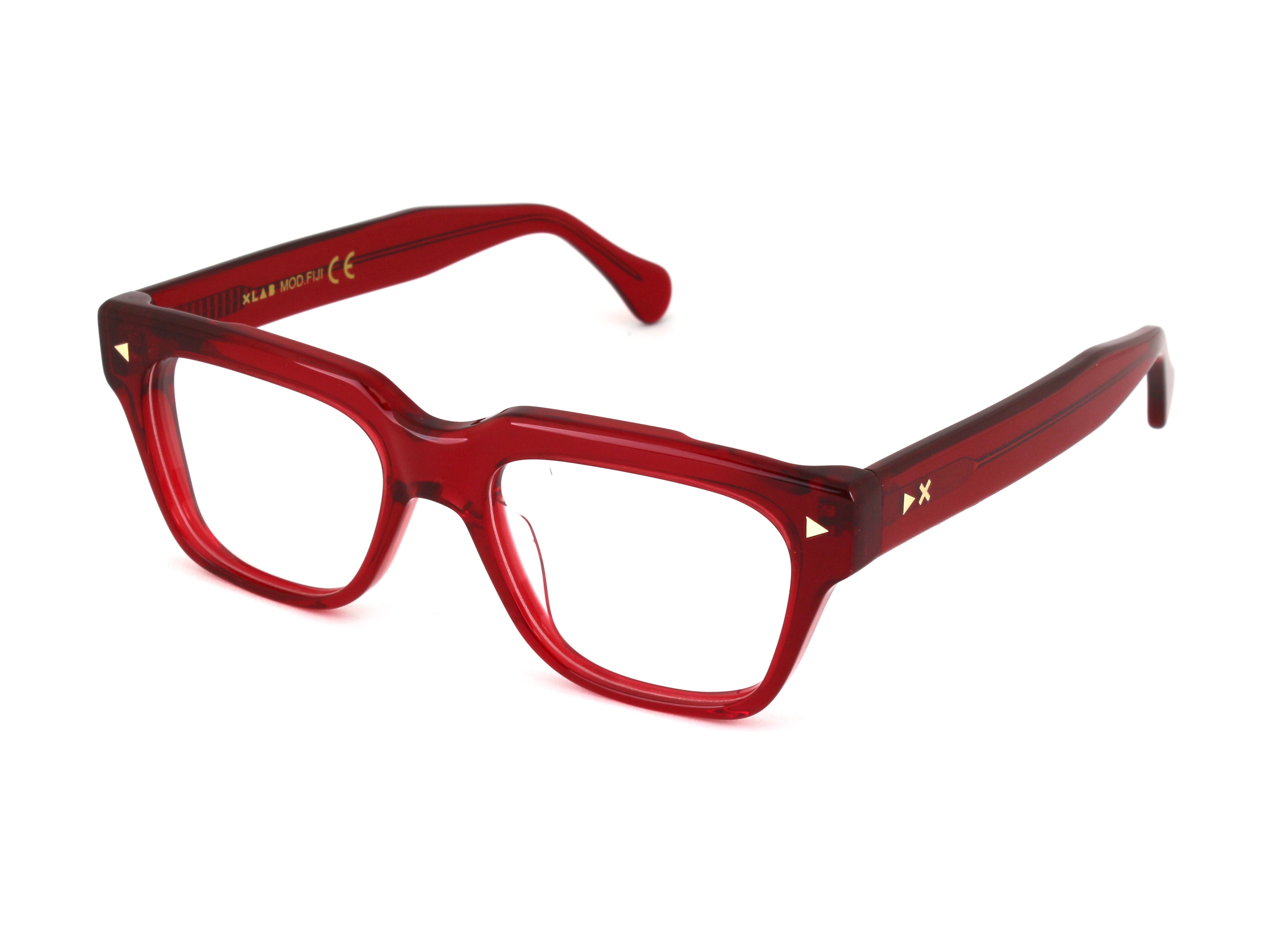 8056249003328 - XLAB Unisex FIJI Rahmen von BRILLEN Acetat Bordeaux  Quadratisch  Blendfrei