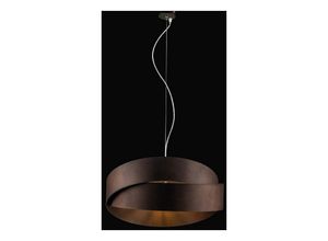 8056249320067 - Lampadario a sospensione in ferro Marrone Grafite due luci 46x h22 cm