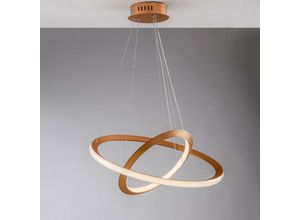 8056249320135 - Webmarketpoint - Lampadario moderno metallo e alluminio Oro led integrato 60x40x h150 cm