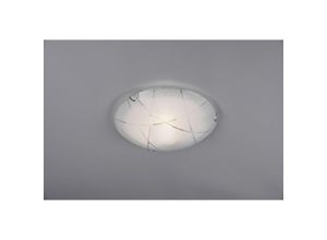 8056249320388 - Webmarketpoint - Plafoniera Sandrina Vetro Graniglia Bianco 1xE27 Ø30 cm Trio Lighting