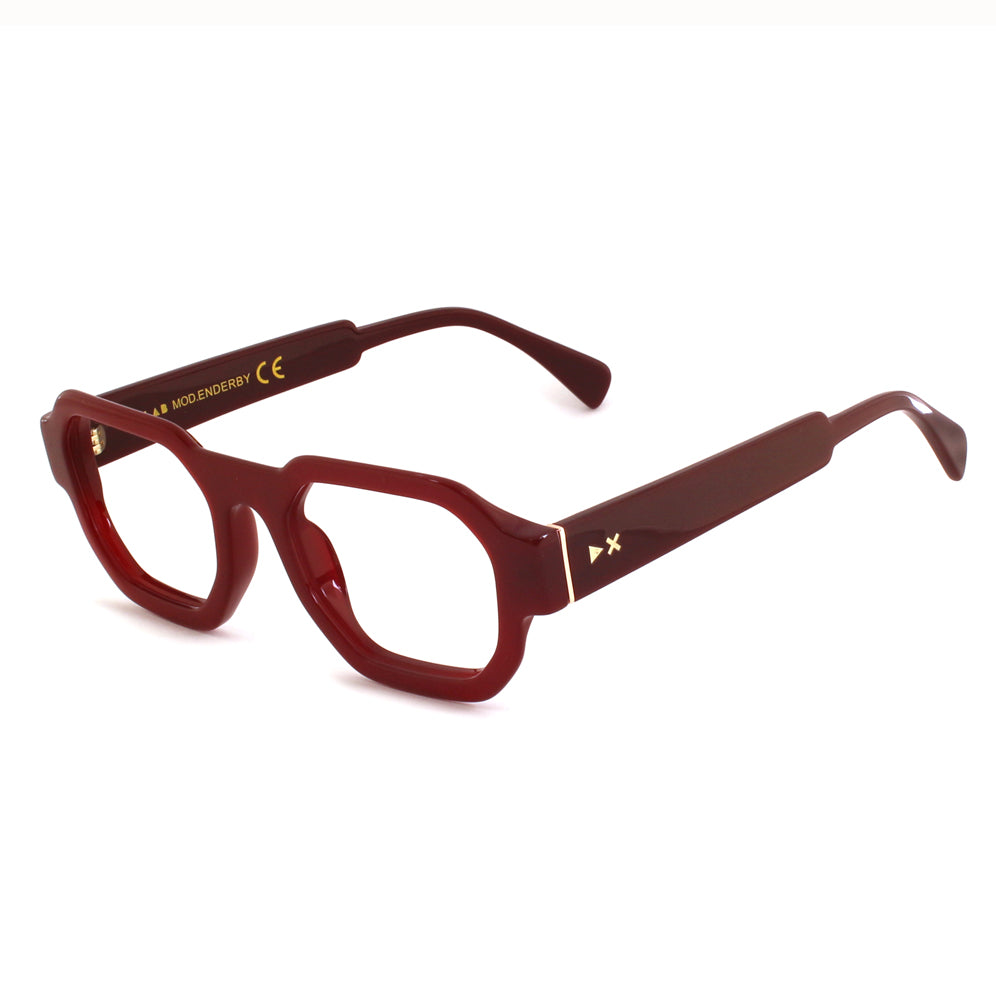 8056249759362 - XLAB Herren ENDERBY Rahmen von BRILLEN Acetat Bordeaux  Quadratisch