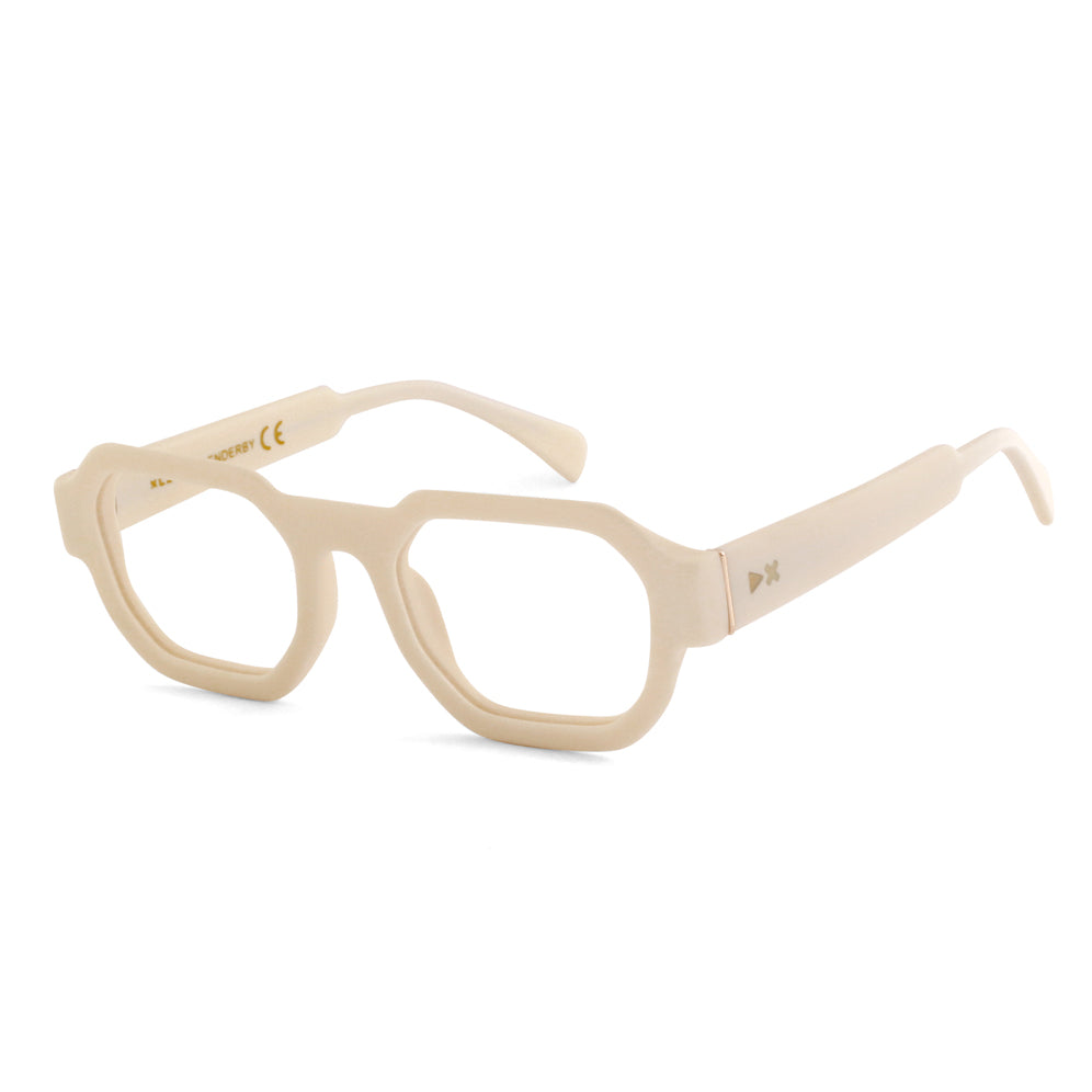 8056249759386 - XLAB Herren ENDERBY Optische Fassungen Acetat Undurchsichtiges Elfenbein  Quadratisch Anti-Blaulicht
