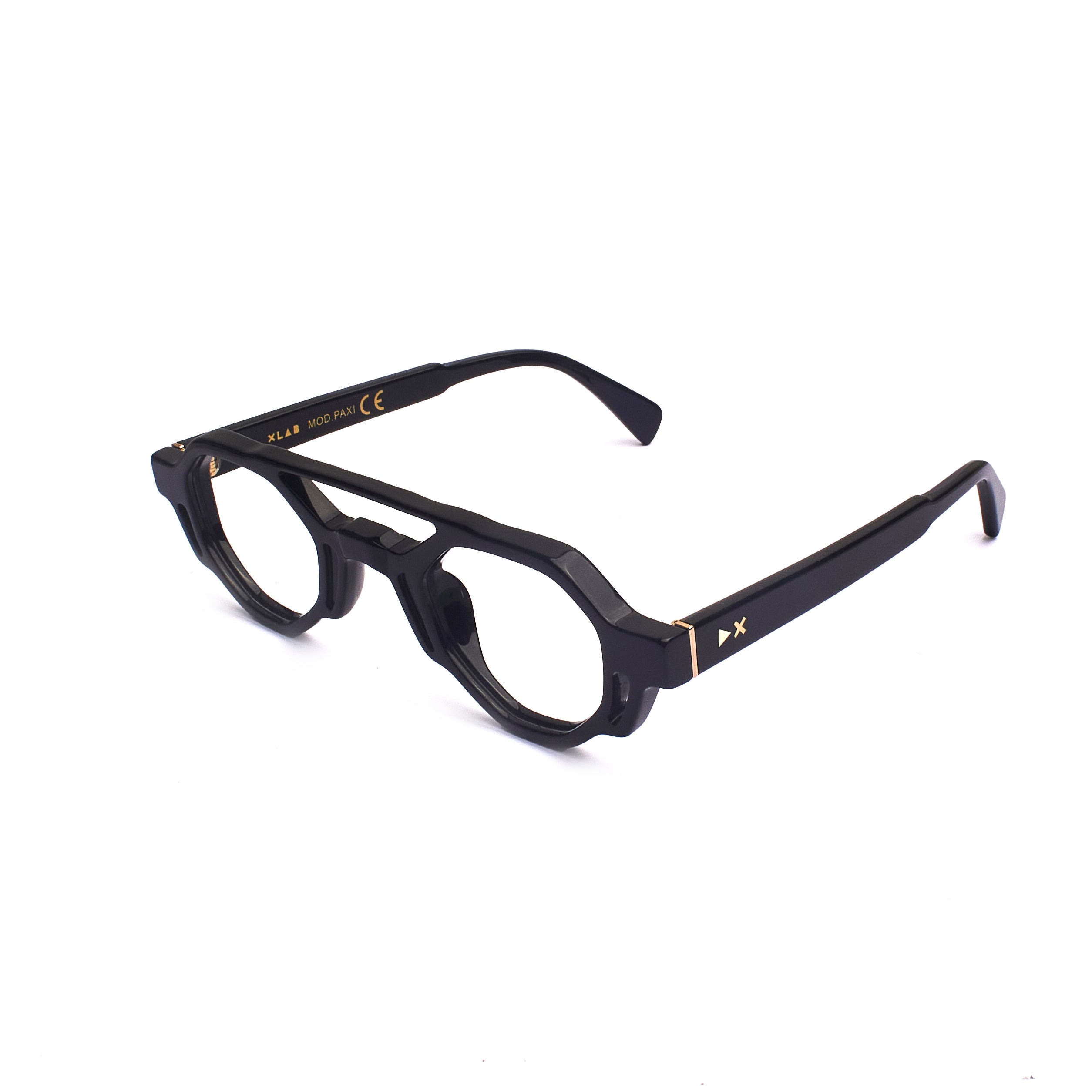 8056254603179 - XLAB Unisex Paxi Rahmen von BRILLEN Acetat Schwarz Grau Geometrisch Photochromatisch