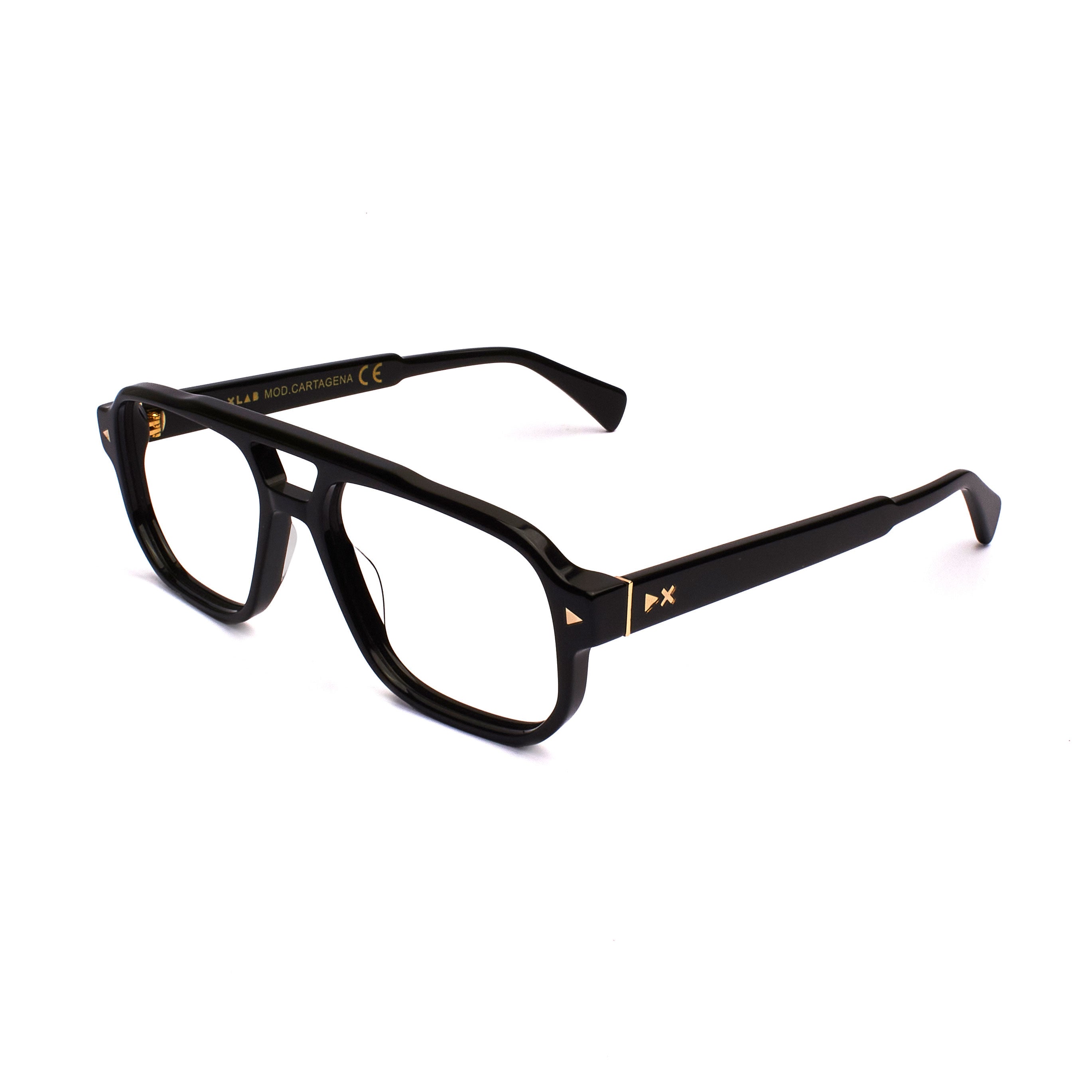 8056254603650 - XLAB Unisex Cartagena Rahmen von BRILLEN Acetat Schwarz  Quadratisch Anti-Blaulicht Blaues Anti -Licht - für PC