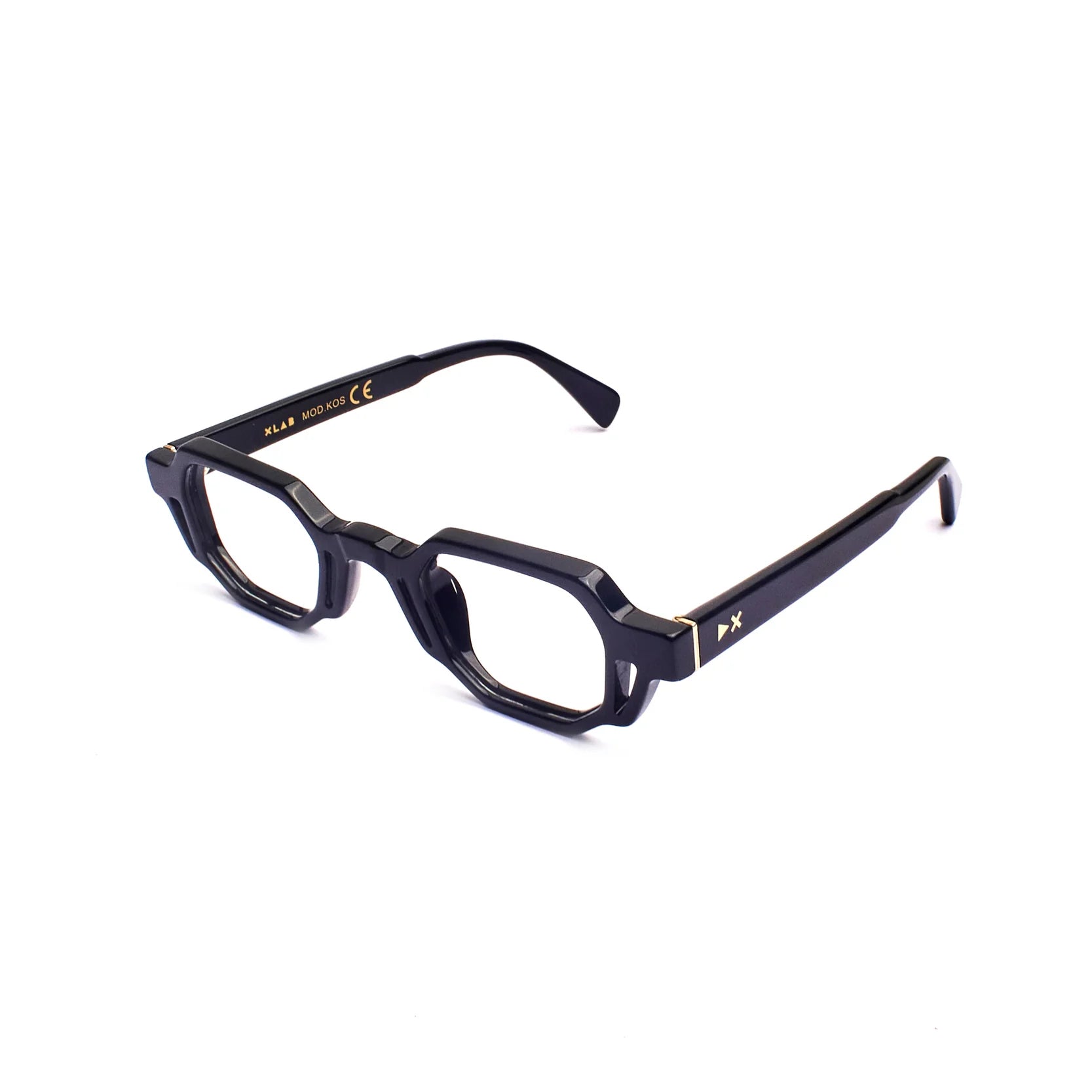 8056254605036 - XLAB Unisex Kos Rahmen von BRILLEN Acetat Schwarz Grau Quadratisch Photochromatisch