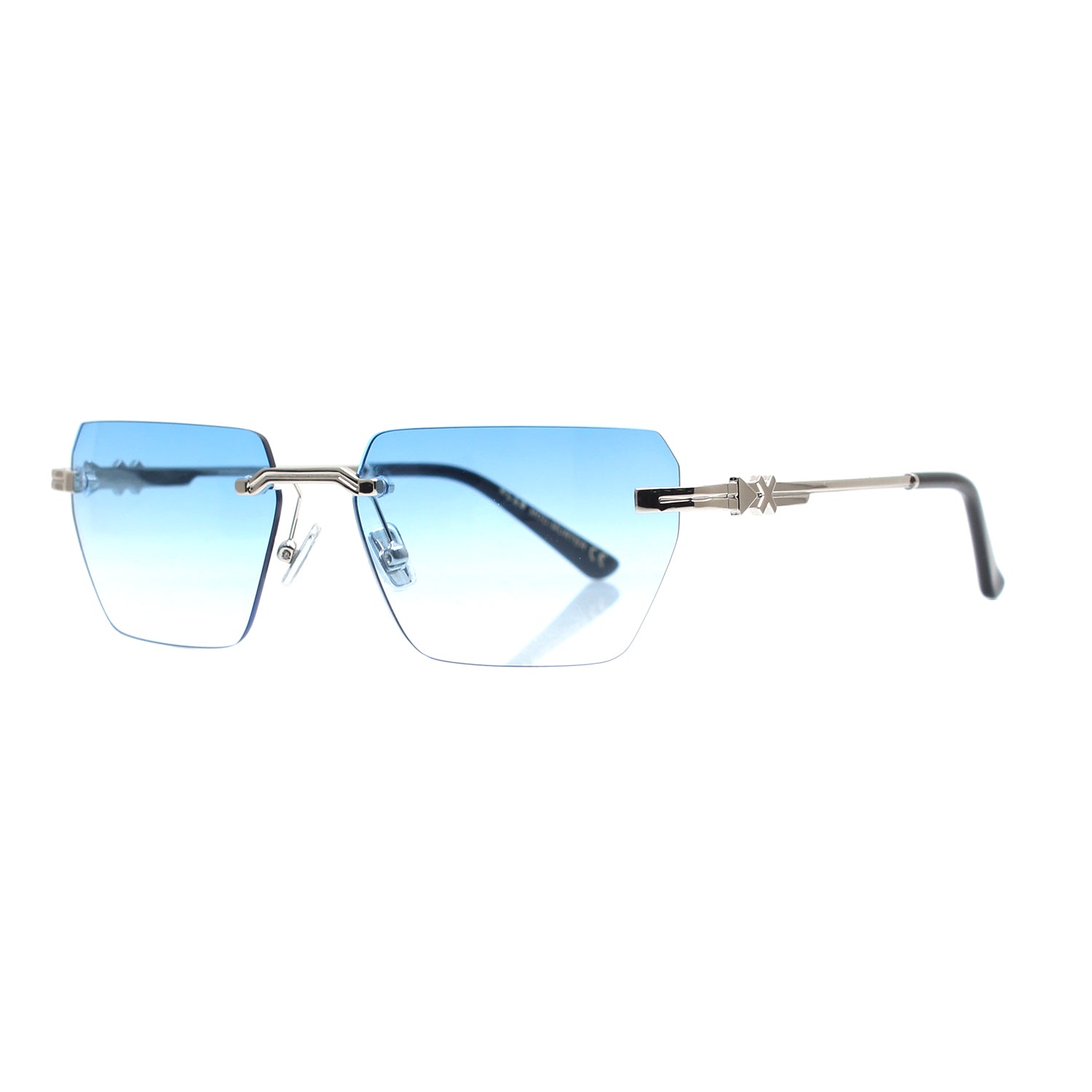 8056254642604 - XLAB Unisex Murter Sonnenbrillen Metall Silber Hellblau Quadratisch Normal Schattiert 8056254642604 - XLAB Unisex Murter Sonnenbrillen Metall Silber Hellblau Quadratisch Normal Schattiert