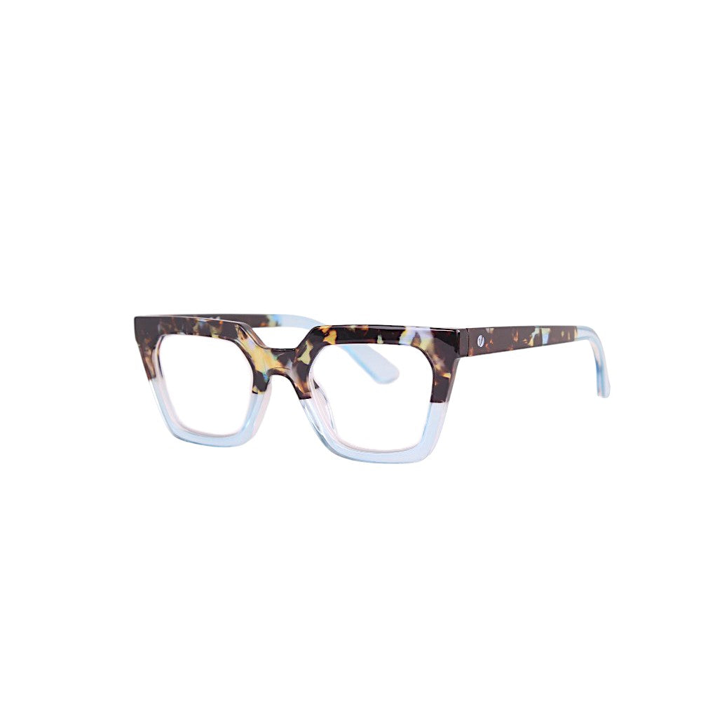 8056254642819 - Frau MOD 518 Tartaruga blu-Azzurro 0621 Lesebrille Acetat Havanna  Katzenauge