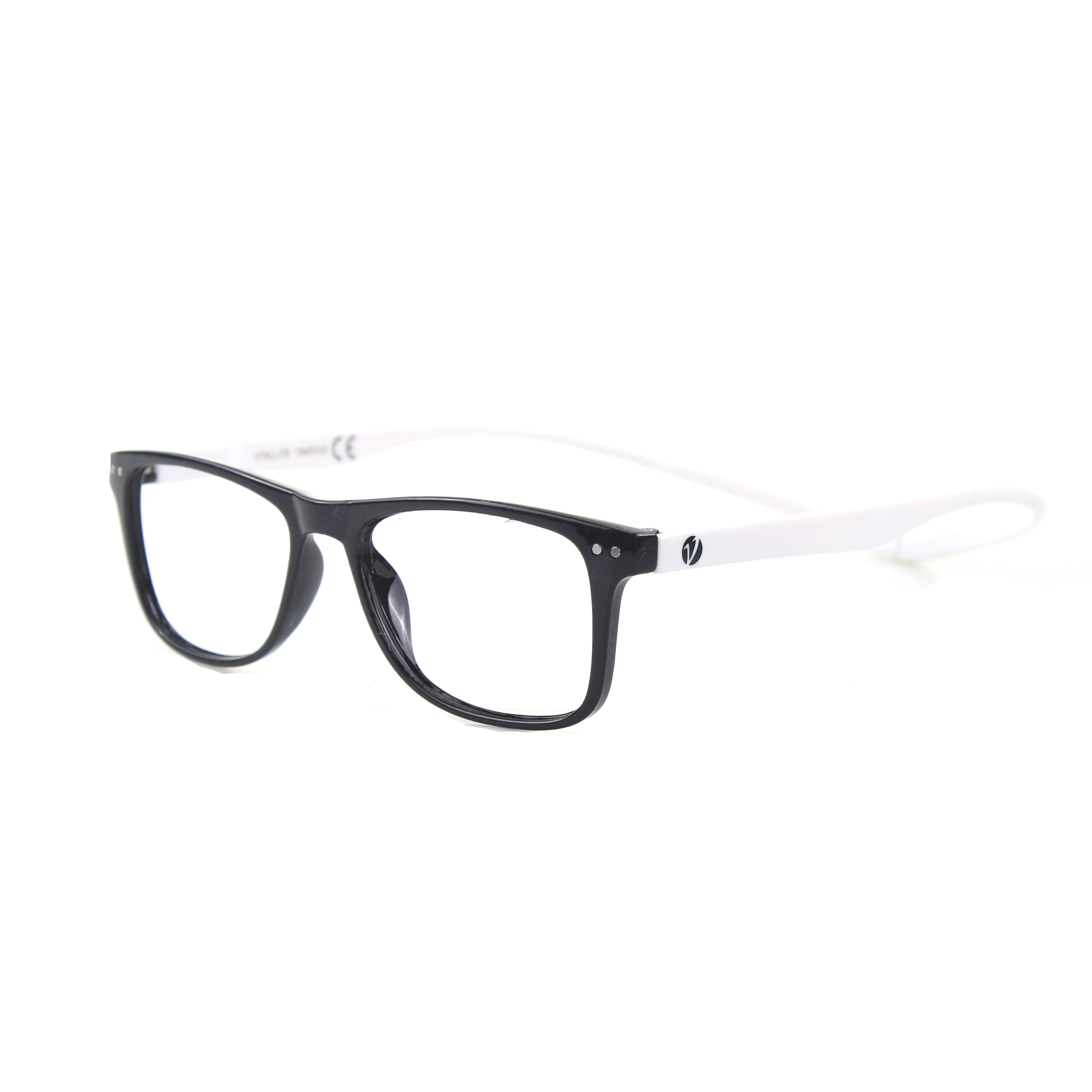 8056254644615 - Unisex MOD 499 blue block HMC Nero-Bianco 03 Lesebrille Plastik Schwarz  Quadratisch Anti-Blaulicht