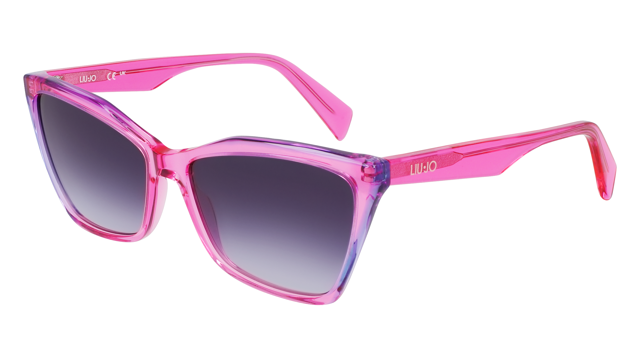 8056255013489 - Frau LJ796S 528 Gläser SONNENBRILLEN Acetat Fuchsie Blau Schmetterling Normal Schattiert