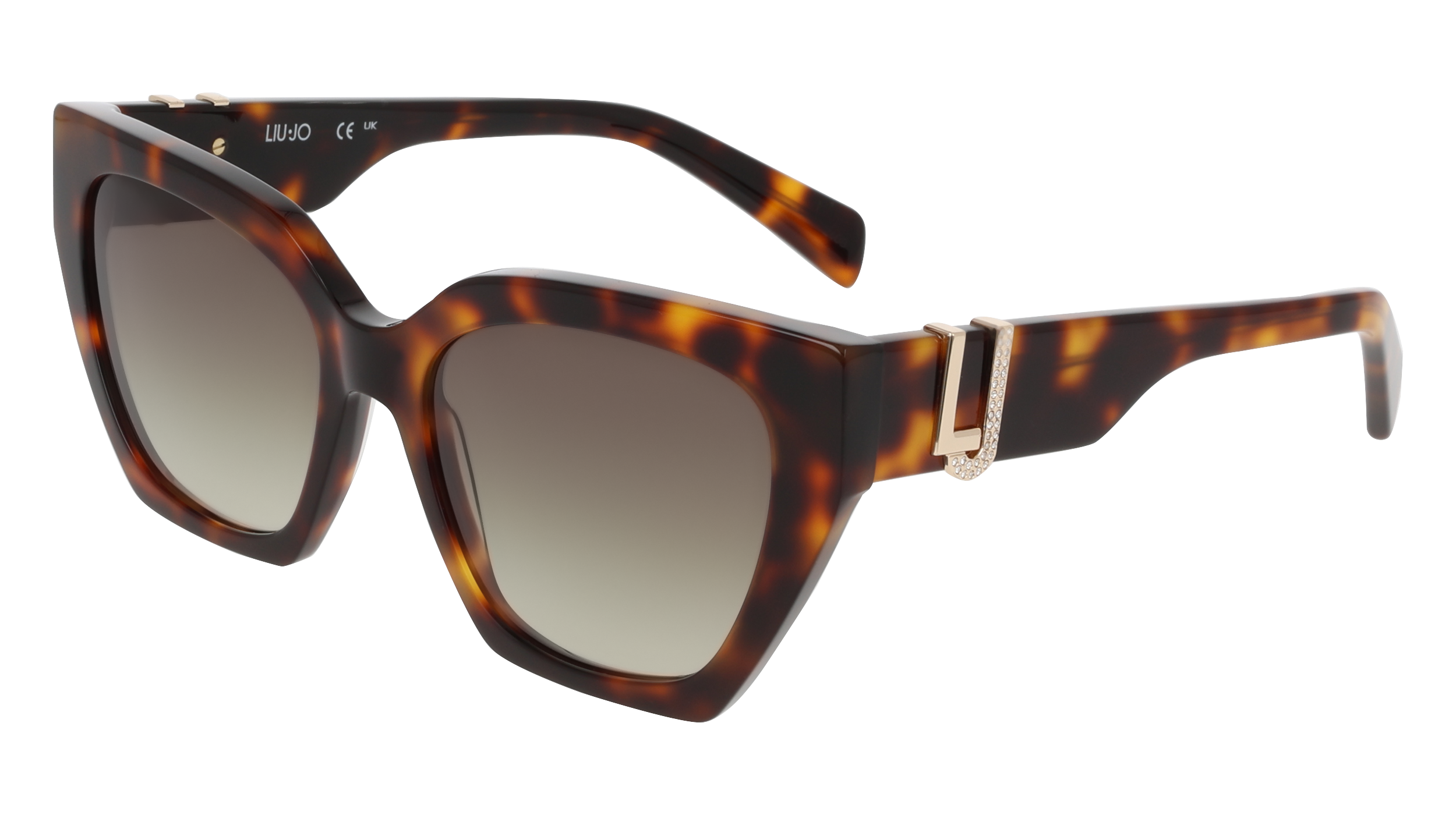 8056255786024 - Damen LJ814SR 240 Gläser SONNENBRILLEN Acetat Havanna Marrone Cat Eye Normal