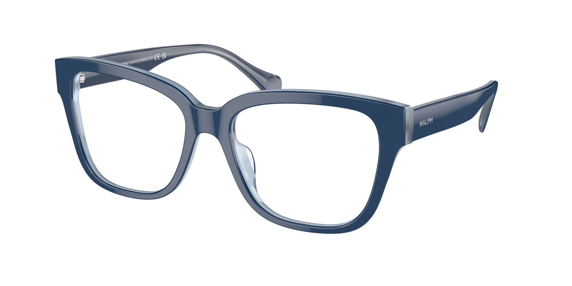 8056262009130 - Damen RA7162U  6064 Rahmen von BRILLEN Acetat Blau Transparent Quadratisch Normal