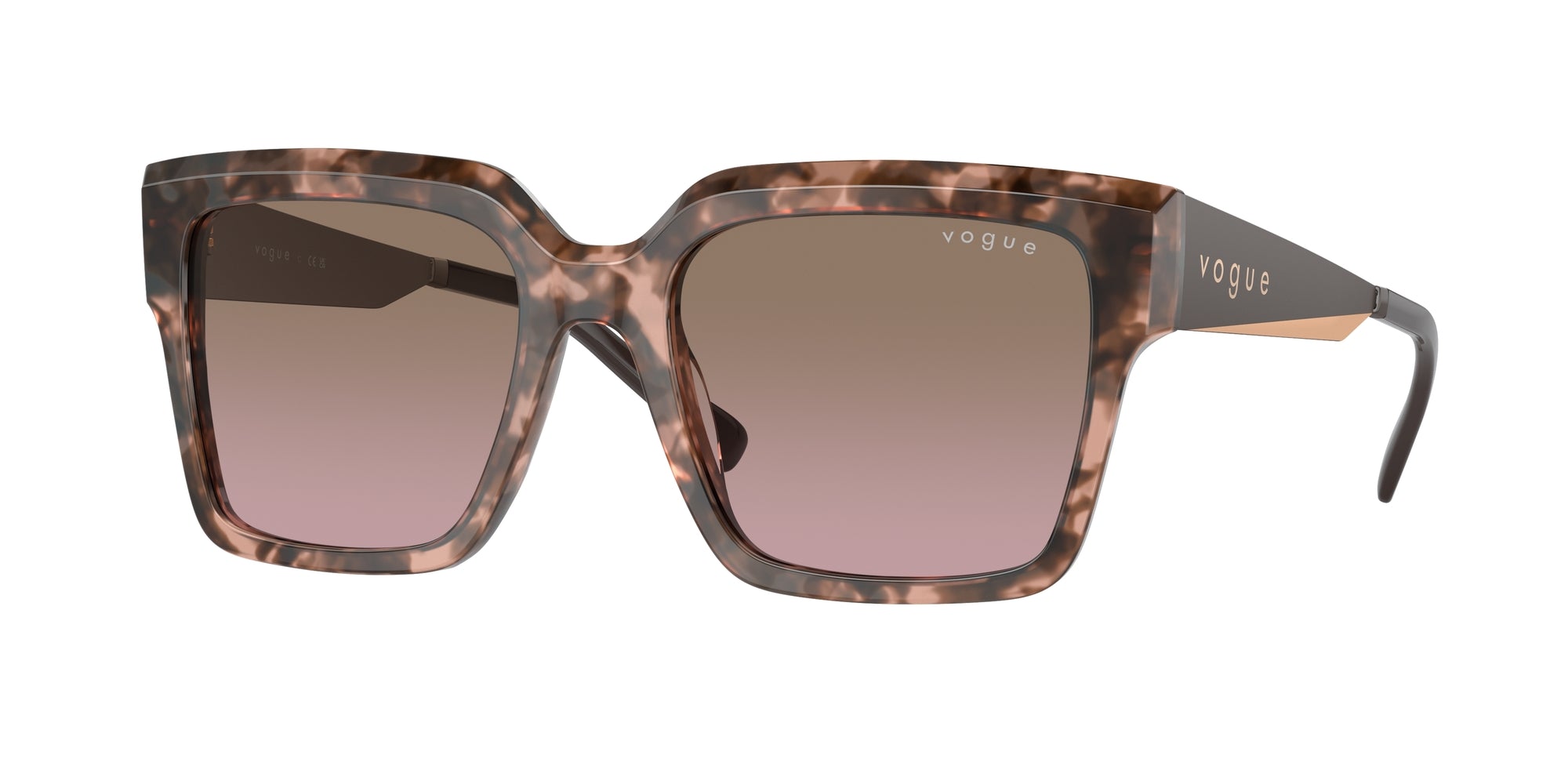 8056262010280 - Damen VO5553S  314514 Gläser SONNENBRILLEN Acetat Rosa Rosa Quadratisch Normal Schattiert