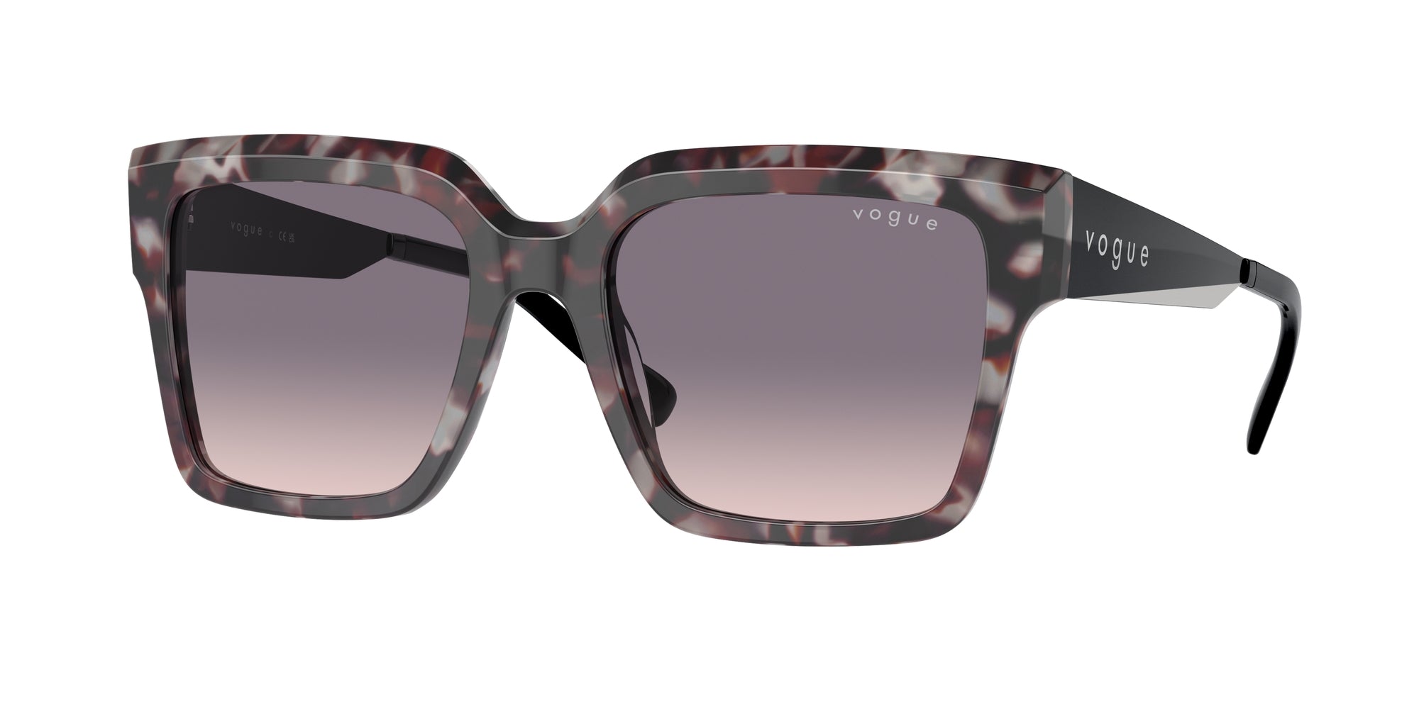 8056262010358 - Damen VO5553S  314936 Gläser SONNENBRILLEN Acetat Grau Rosa Quadratisch Normal Schattiert