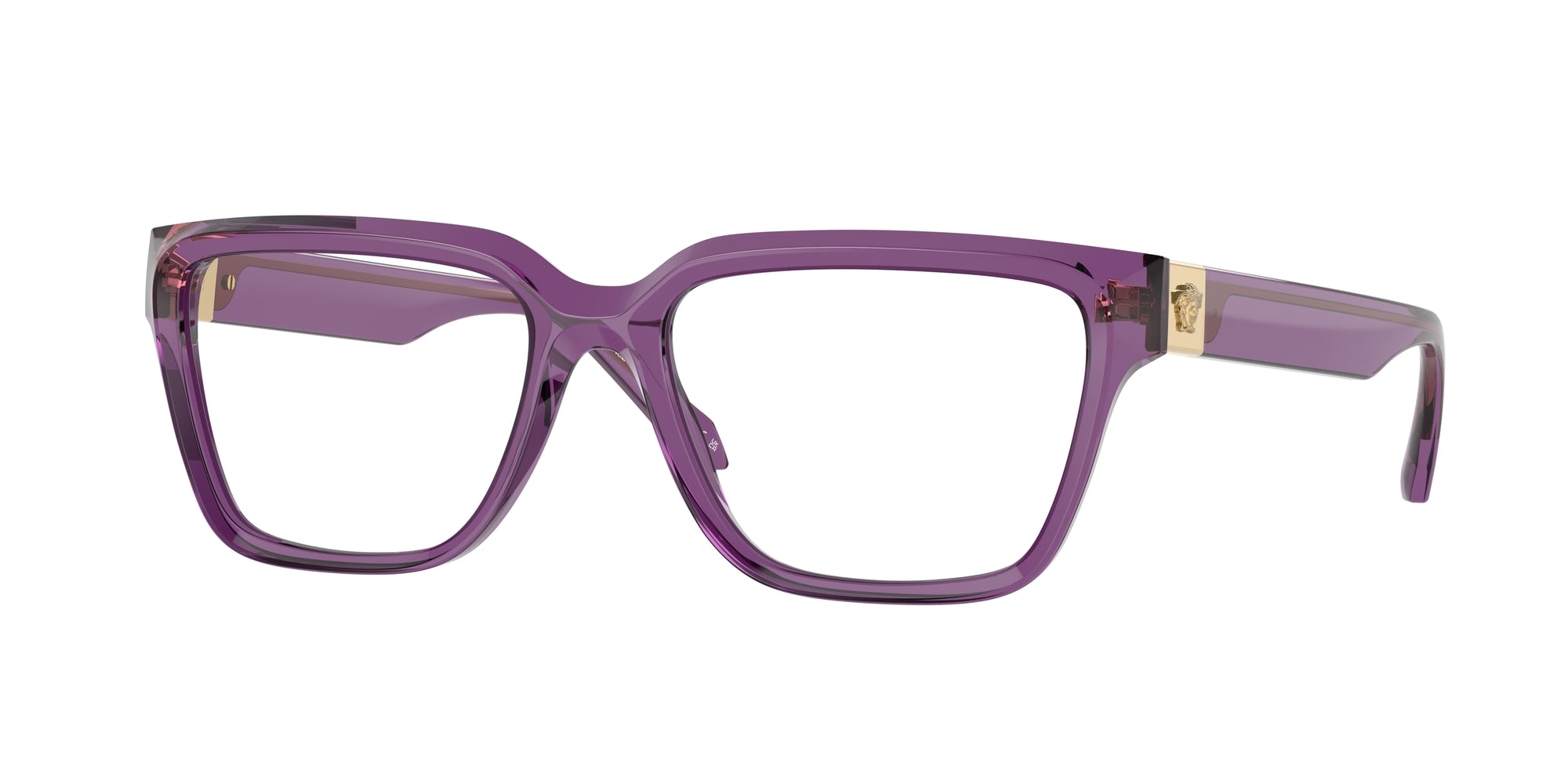 8056262011010 - Damen VE3357  5464 Rahmen von BRILLEN Acetat Violett Transparent Quadratisch Normal