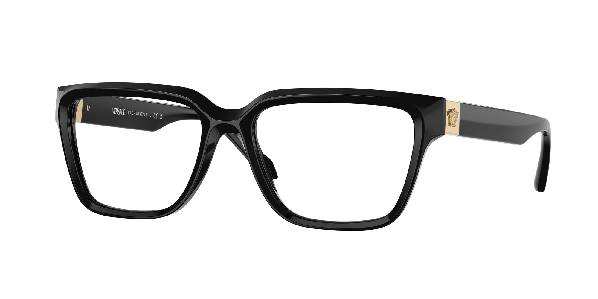 8056262011041 - Damen VE3357  GB1 Rahmen von BRILLEN Acetat Schwarz Transparent Quadratisch Normal