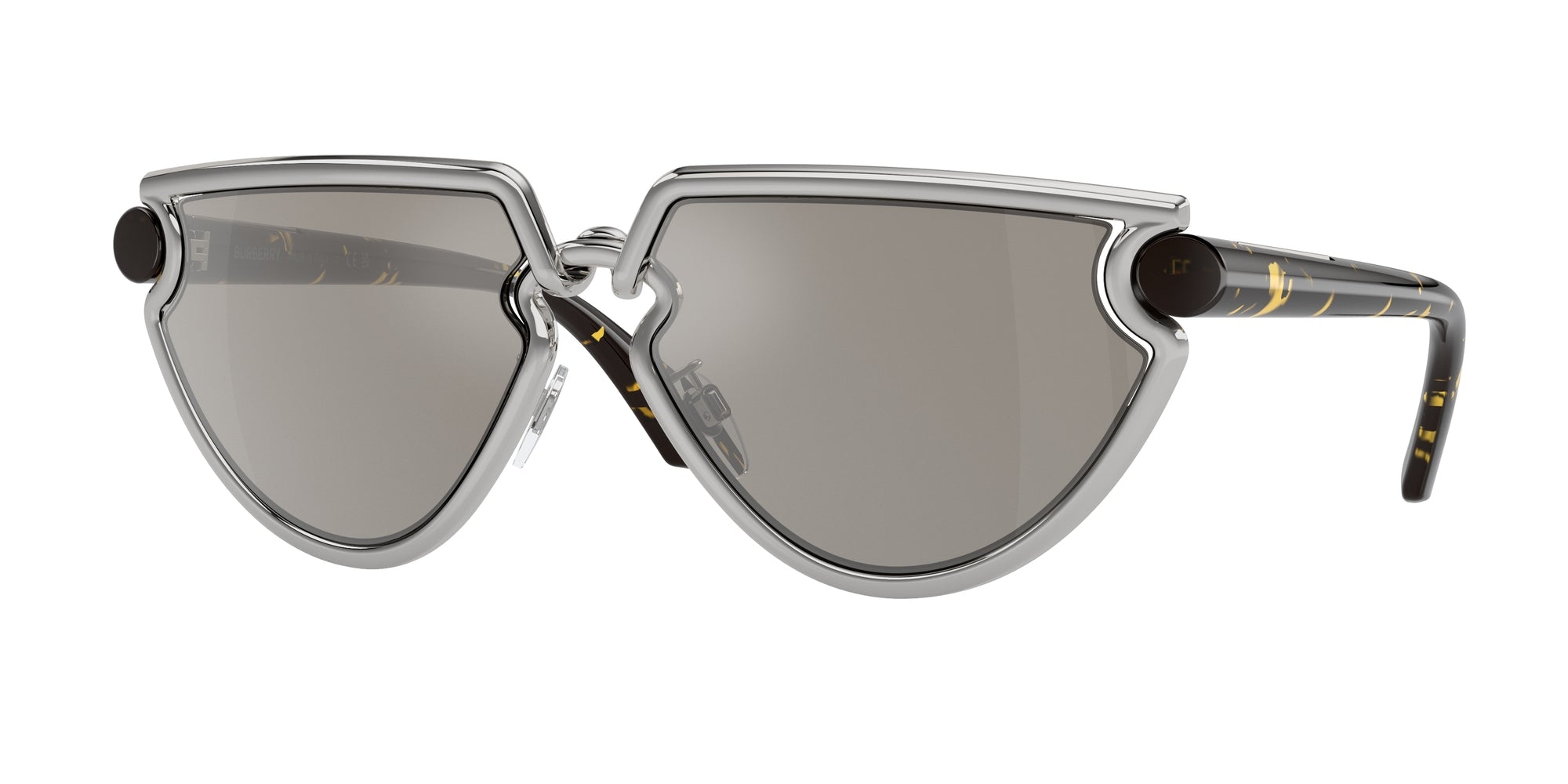 8056262013175 - Damen BE3152  10056G Gläser SONNENBRILLEN Metall Silber Grau Geometrisch Gespiegelt Spiegel