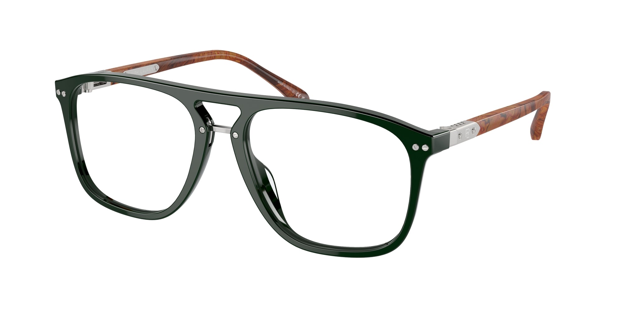 8056262013908 - Herren RL6241U  6140 Rahmen von BRILLEN Acetat Grün Transparent Quadratisch Normal