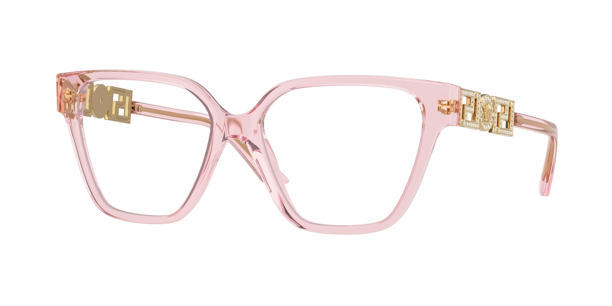 8056262018866 - Damen VE3358B  5472 Rahmen von BRILLEN Acetat Rosa Transparent Geometrisch Normal