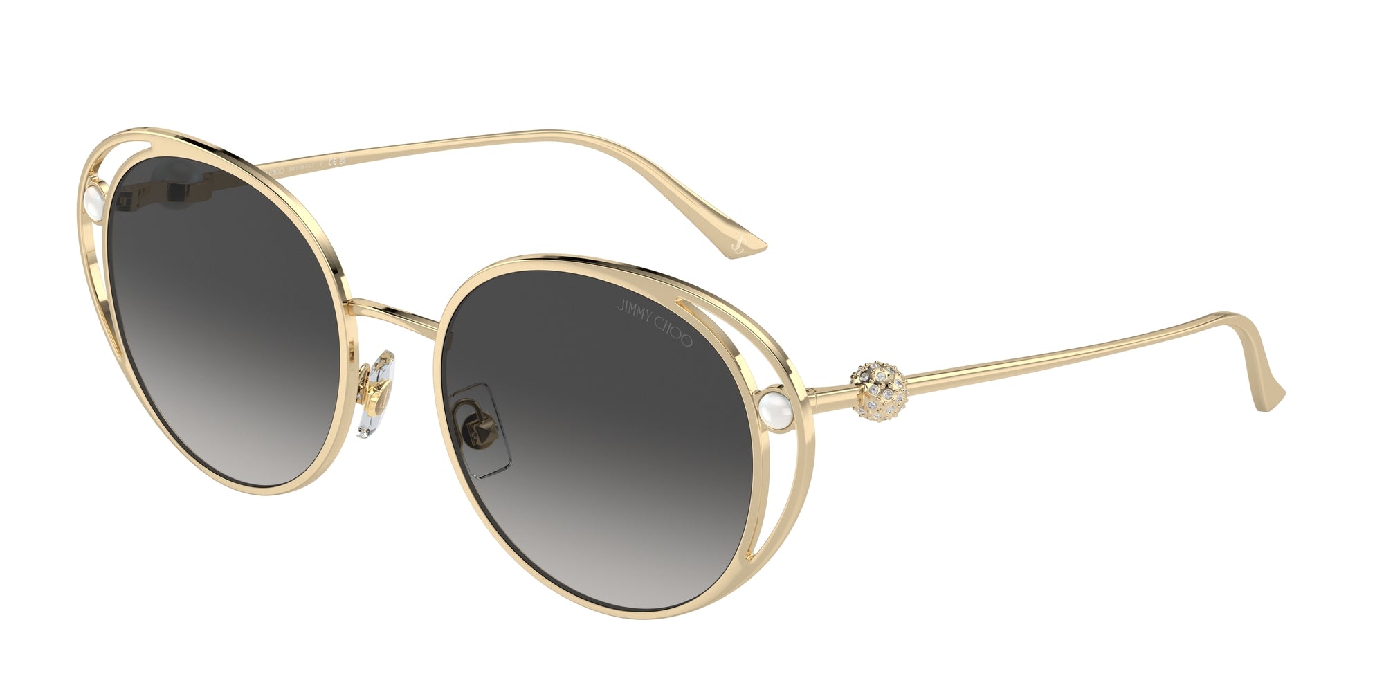 8056262019818 - Damen JC4003HB 30068G Gläser SONNENBRILLEN Metall Gold Grau Rund Normal Schattiert 8056262019818 - Damen JC4003HB 30068G Gläser SONNENBRILLEN Metall Gold Grau Rund Normal Schattiert