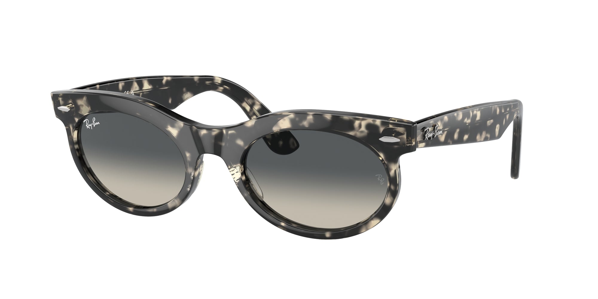 8056262030806 - Unisex RB2242 WAYFARER OVAL 133371 Gläser SONNENBRILLEN Acetat Schildkröte Grau Rund Normal Schattiert