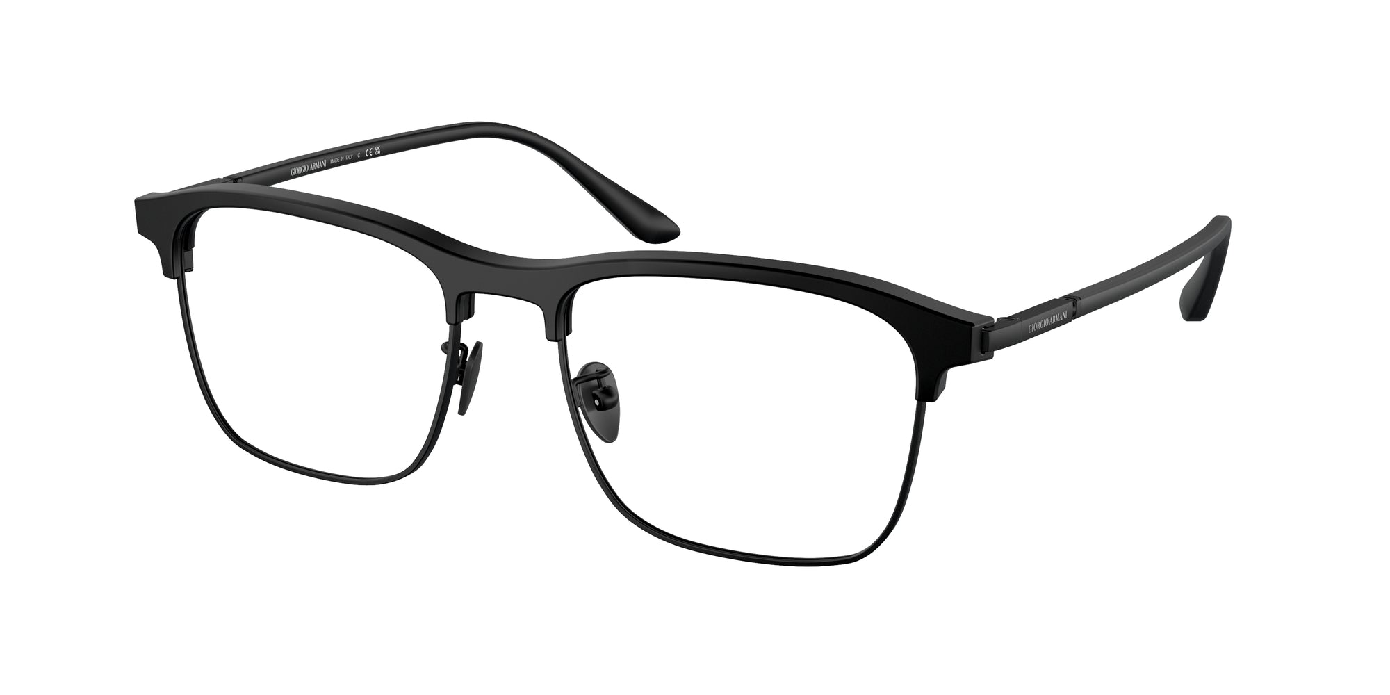 8056262033760 - Herren AR7262  5042 Rahmen von BRILLEN Acetat Schwarz Transparent Quadratisch Normal