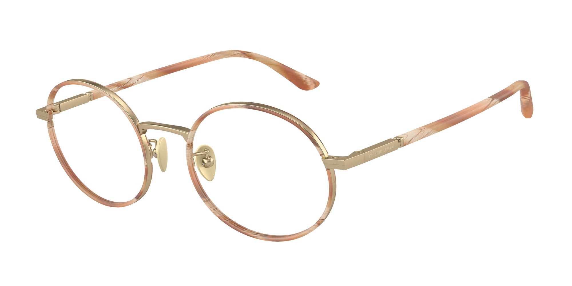 8056262033982 - Unisex AR5145J  3002 Rahmen von BRILLEN Stahl Gold Transparent Rund Normal