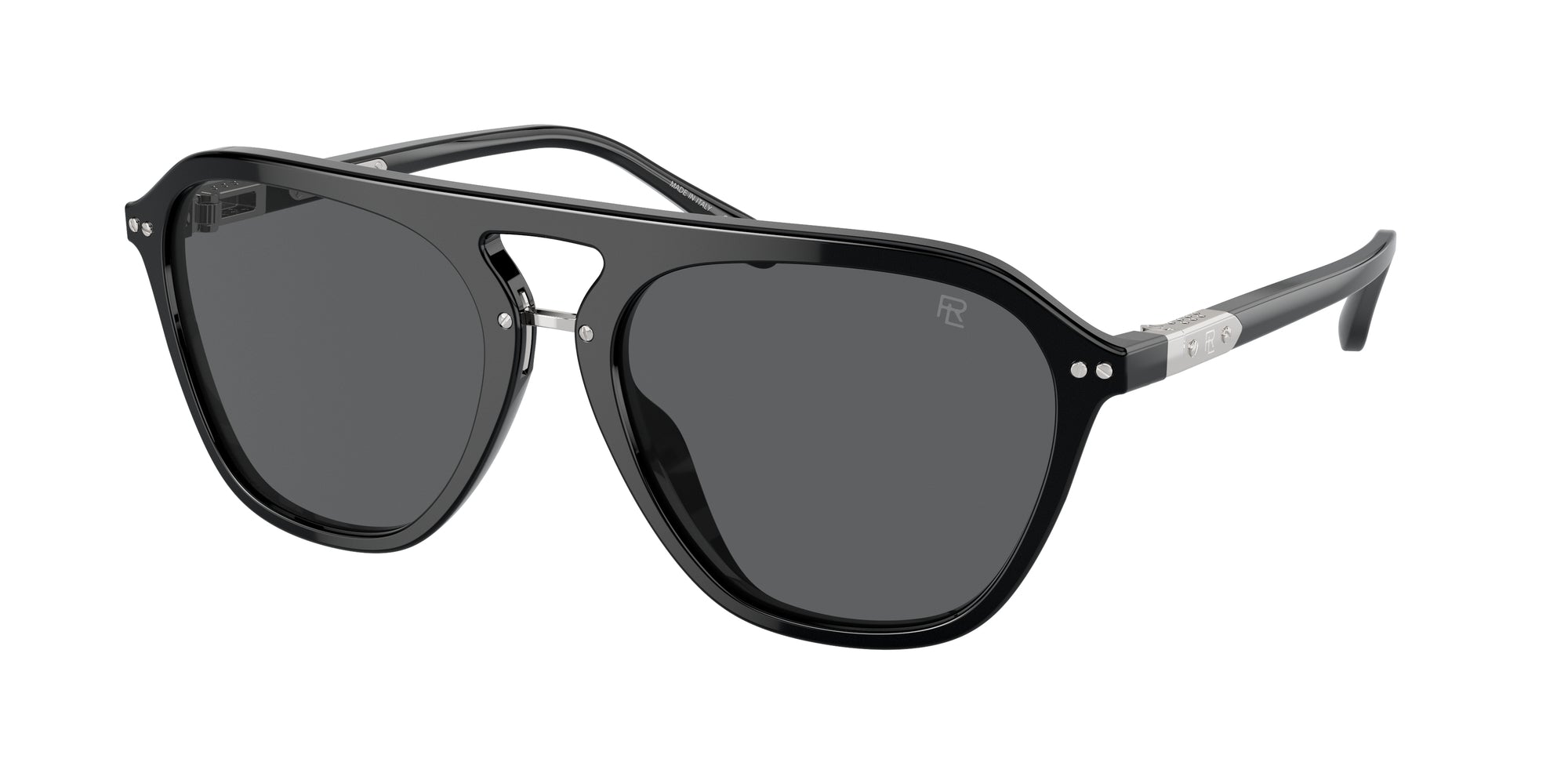 8056262038956 - Herren RL8219U THE HUGH 5001B1 Gläser SONNENBRILLEN Acetat Schwarz Grau Quadratisch Normal