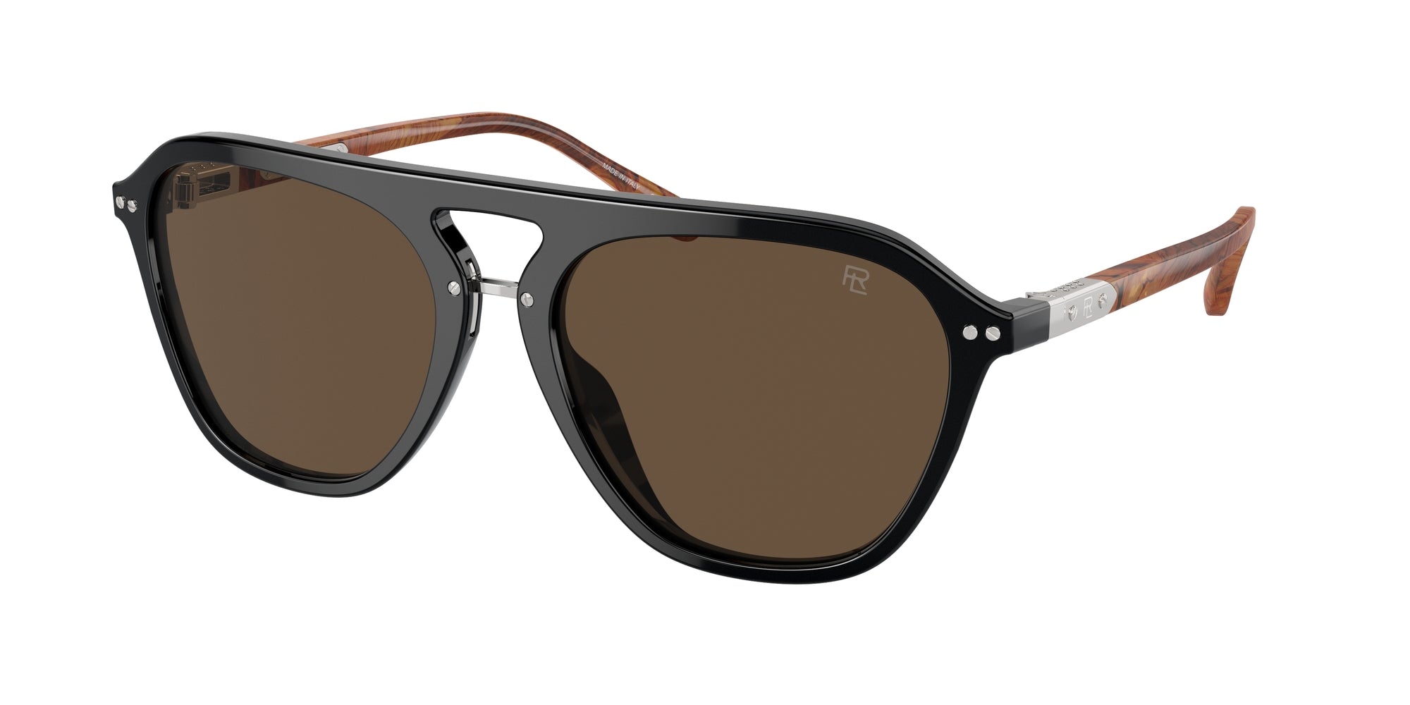 8056262038970 - Herren RL8219U THE HUGH 500153 Gläser SONNENBRILLEN Acetat Schwarz Braun Quadratisch Normal