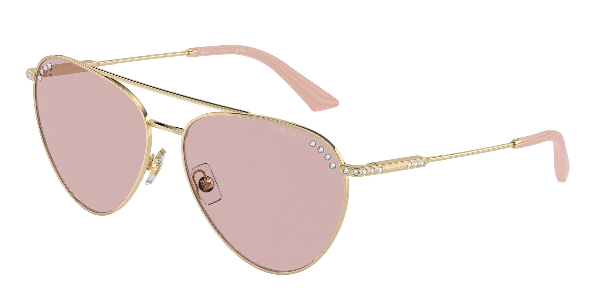 8056262039489 - Damen JC4002B 3006 5 Gläser SONNENBRILLEN Stahl Gold Rosa Pilot Normal 8056262039489 - Damen JC4002B 3006 5 Gläser SONNENBRILLEN Stahl Gold Rosa Pilot Normal