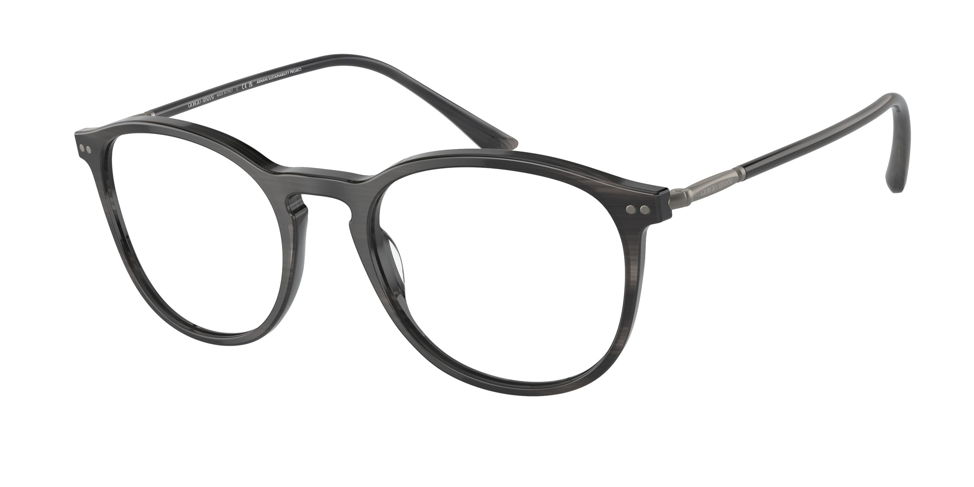 8056262046531 - Herren AR7125  5964 Rahmen von BRILLEN Acetat Grau Transparent Panthos Normal