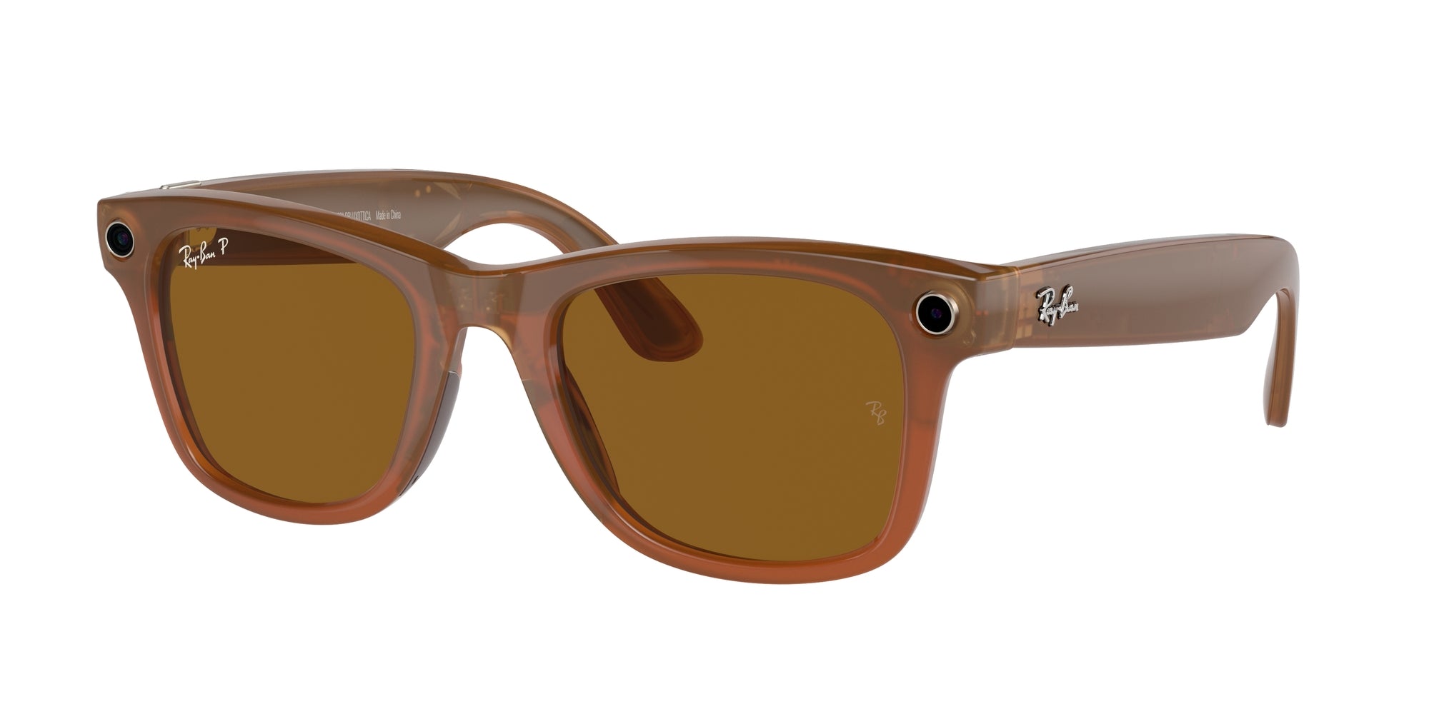 8056262047507 - Unisex Meta RW4008 Wayfarer 670683 Gläser SONNENBRILLEN Injiziert Braun Braun Quadratisch Polarisiert