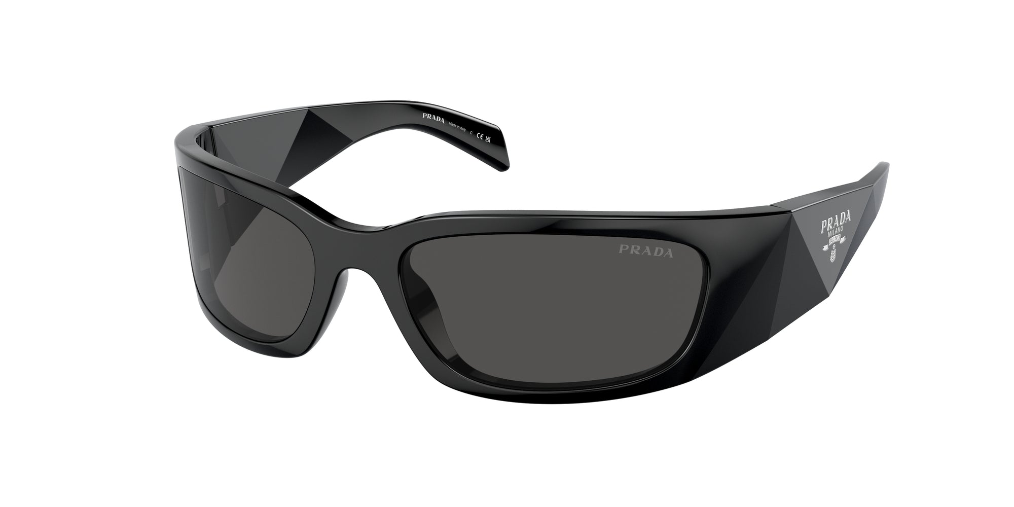 8056262049778 - Damen PR A14S  1AB5S0 Gläser SONNENBRILLEN Acetat Schwarz Grau Schmetterling Normal