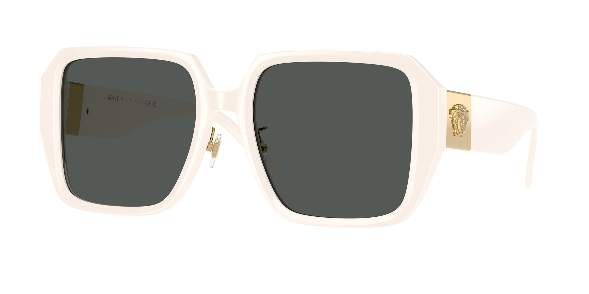 8056262054659 - Damen VE4472D  548487 Gläser SONNENBRILLEN Acetat Weiß Grau Quadratisch Normal
