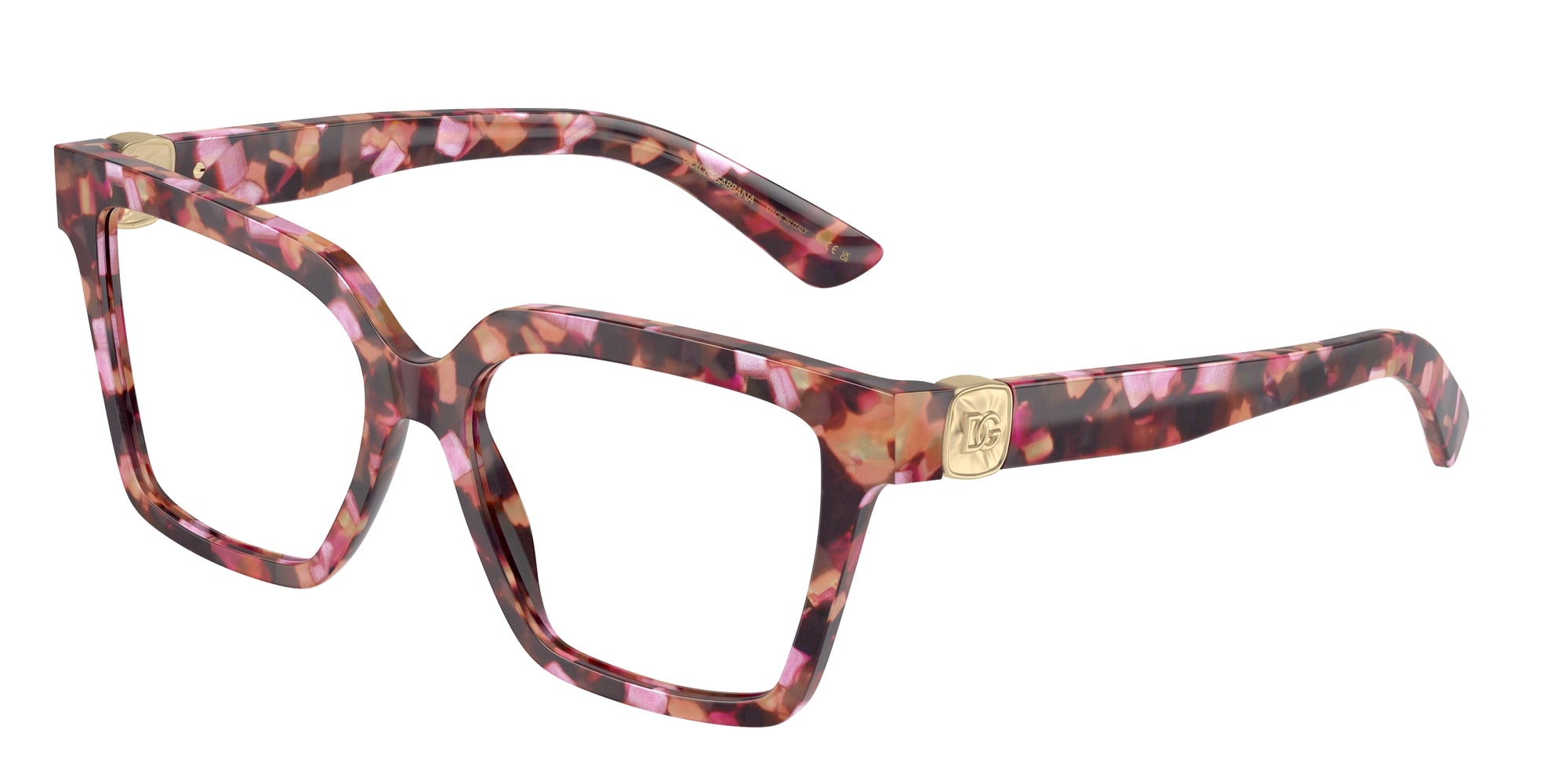 8056262056851 - Damen DG3395  3440 Rahmen von BRILLEN Acetat Rosa Transparent Quadratisch Normal