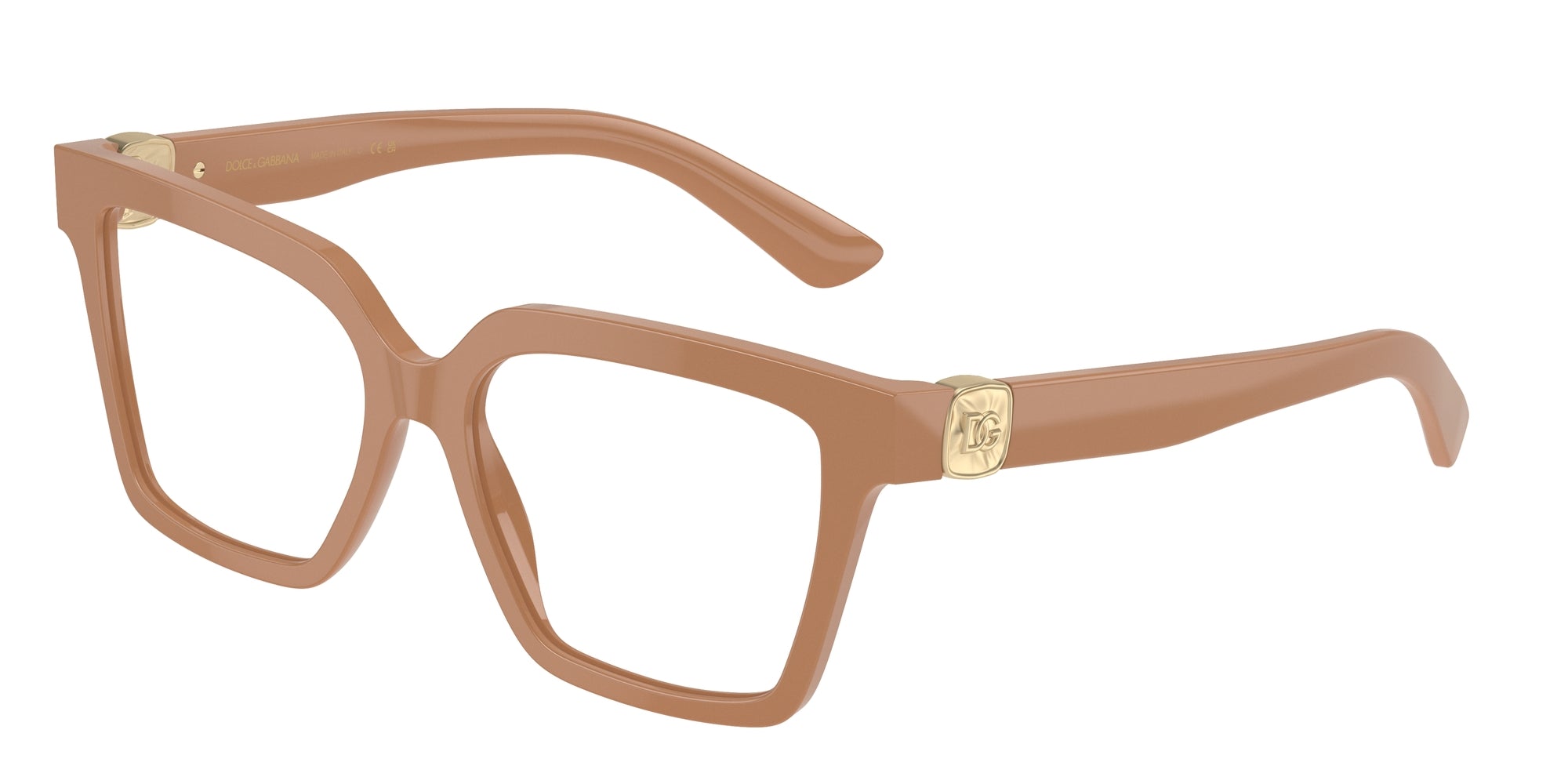 8056262056875 - Damen DG3395  3292 Rahmen von BRILLEN Acetat Beige Transparent Quadratisch Normal