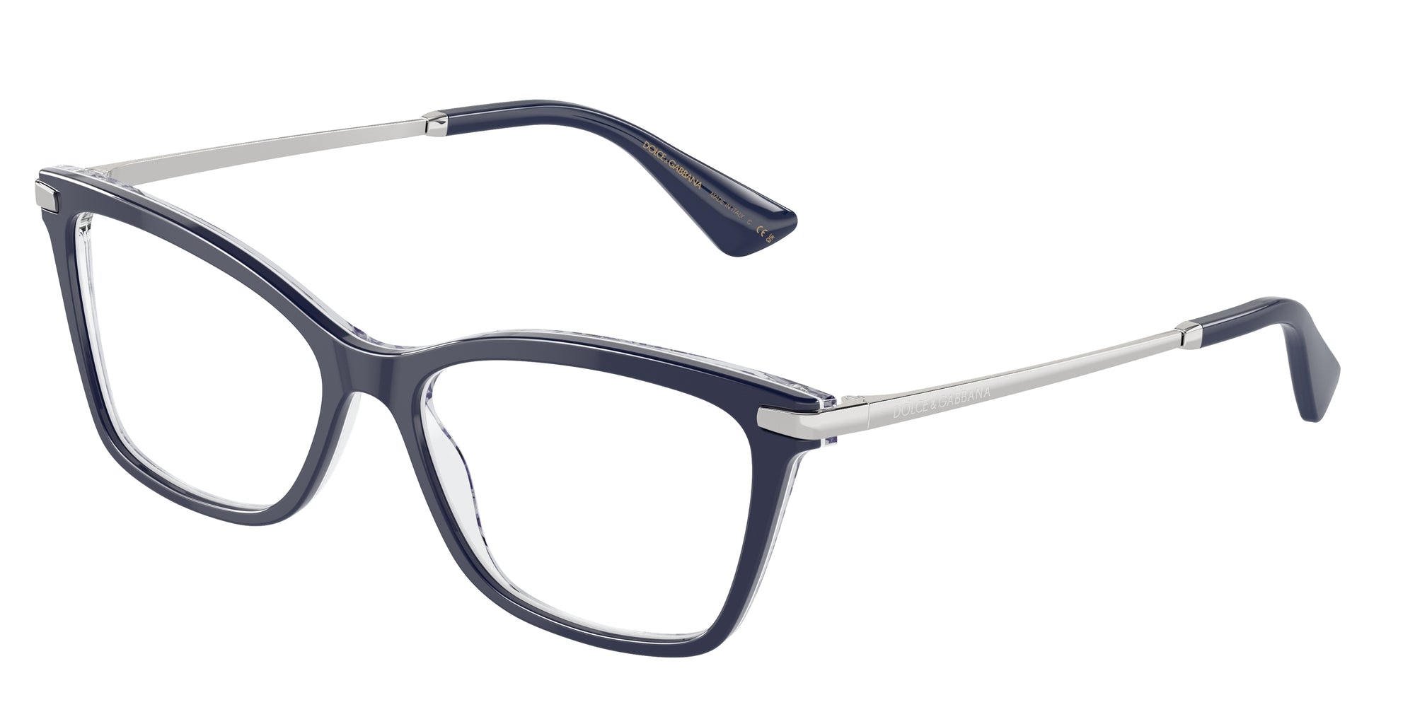 8056262057308 - Damen DG3393  3414 Rahmen von BRILLEN Acetat Blau Transparent Quadratisch Normal