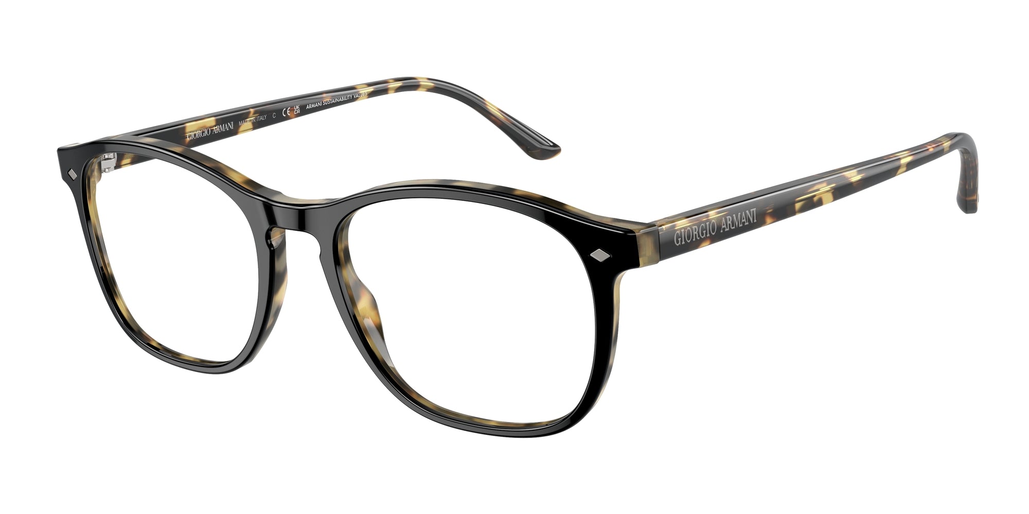 8056262062562 - Herren AR7003  6127 Rahmen von BRILLEN Acetat Schwarz Transparent Quadratisch Normal