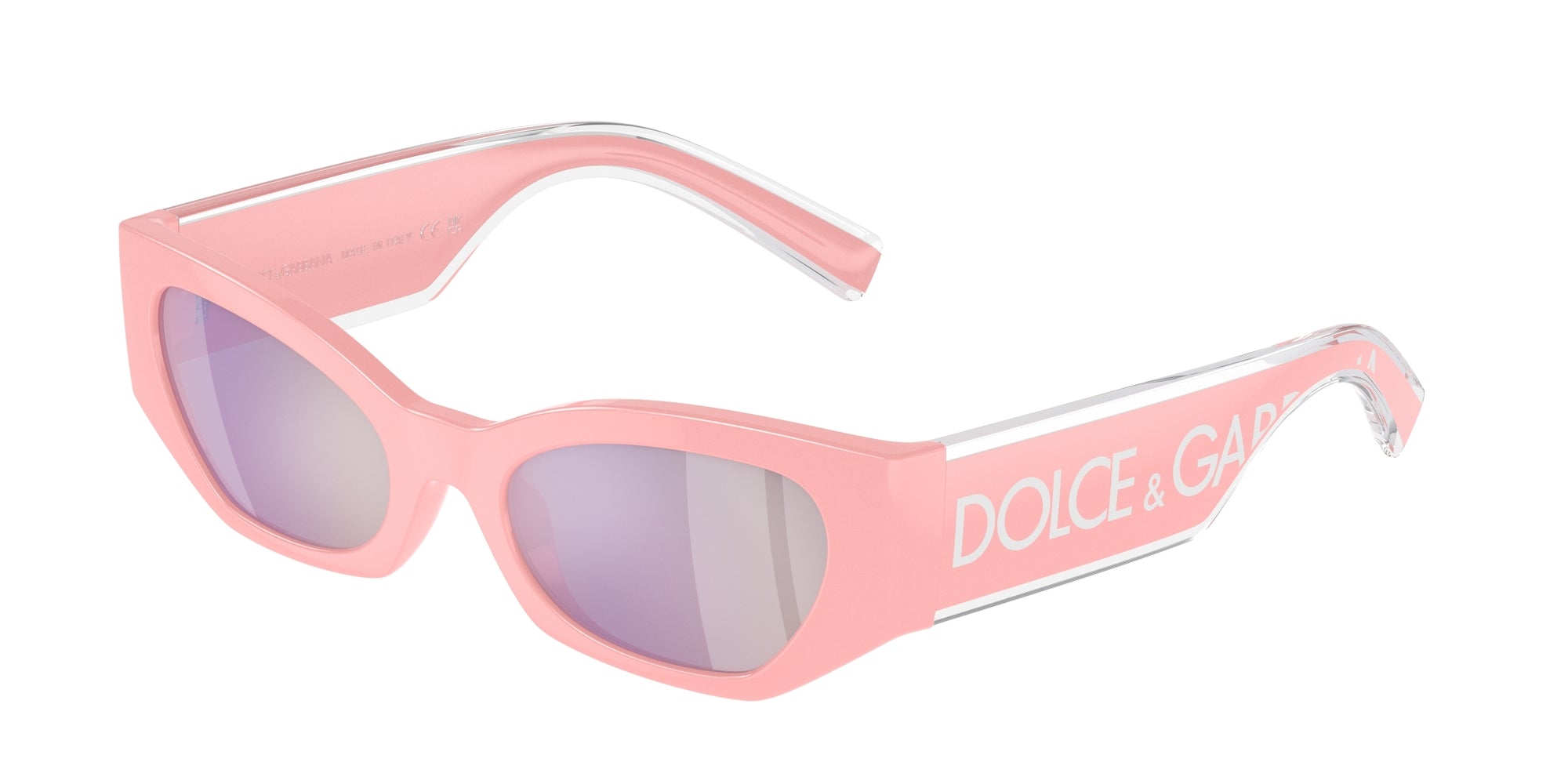 8056262065747 - Kind DX6003  30987V Gläser SONNENBRILLEN Injiziert Rosa Rosa Cat Eye Gespiegelt