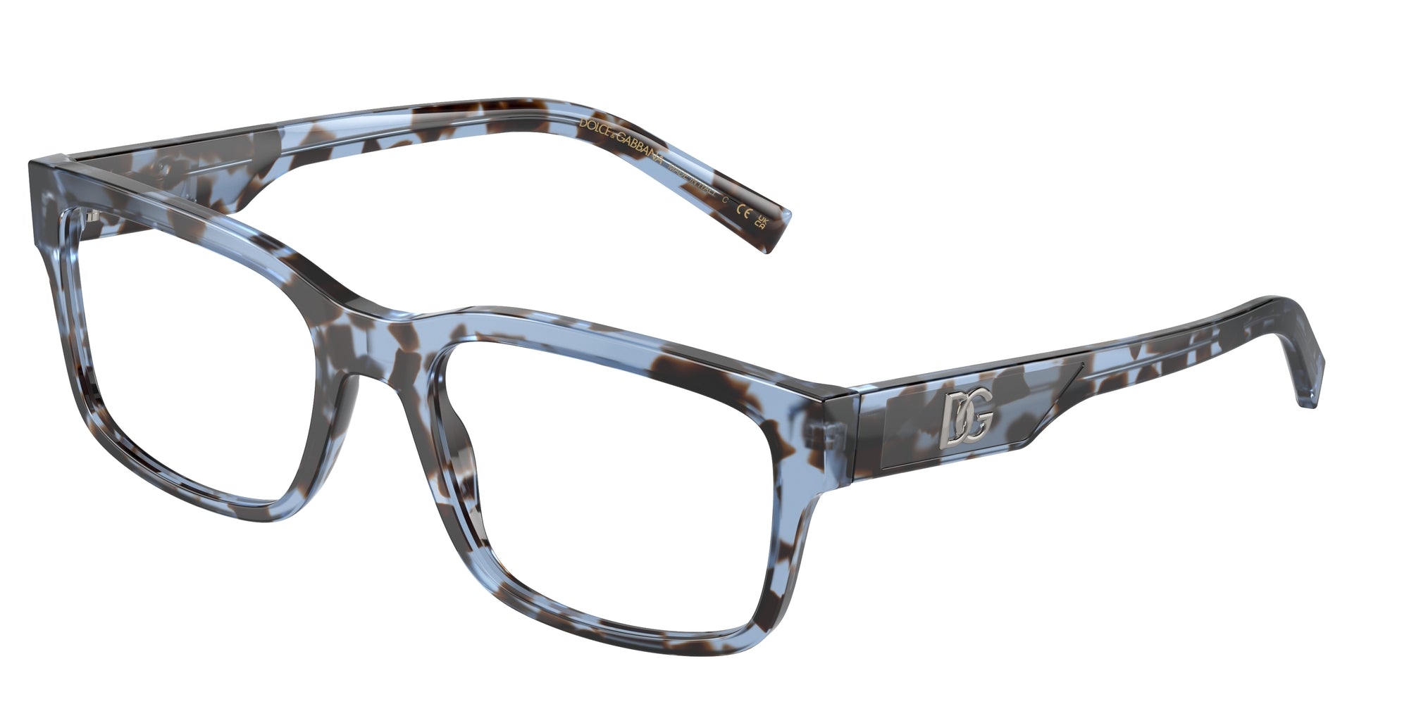 8056262075050 - Herren DG3352  3392 Rahmen von BRILLEN Acetat Blau Transparent Quadratisch Normal