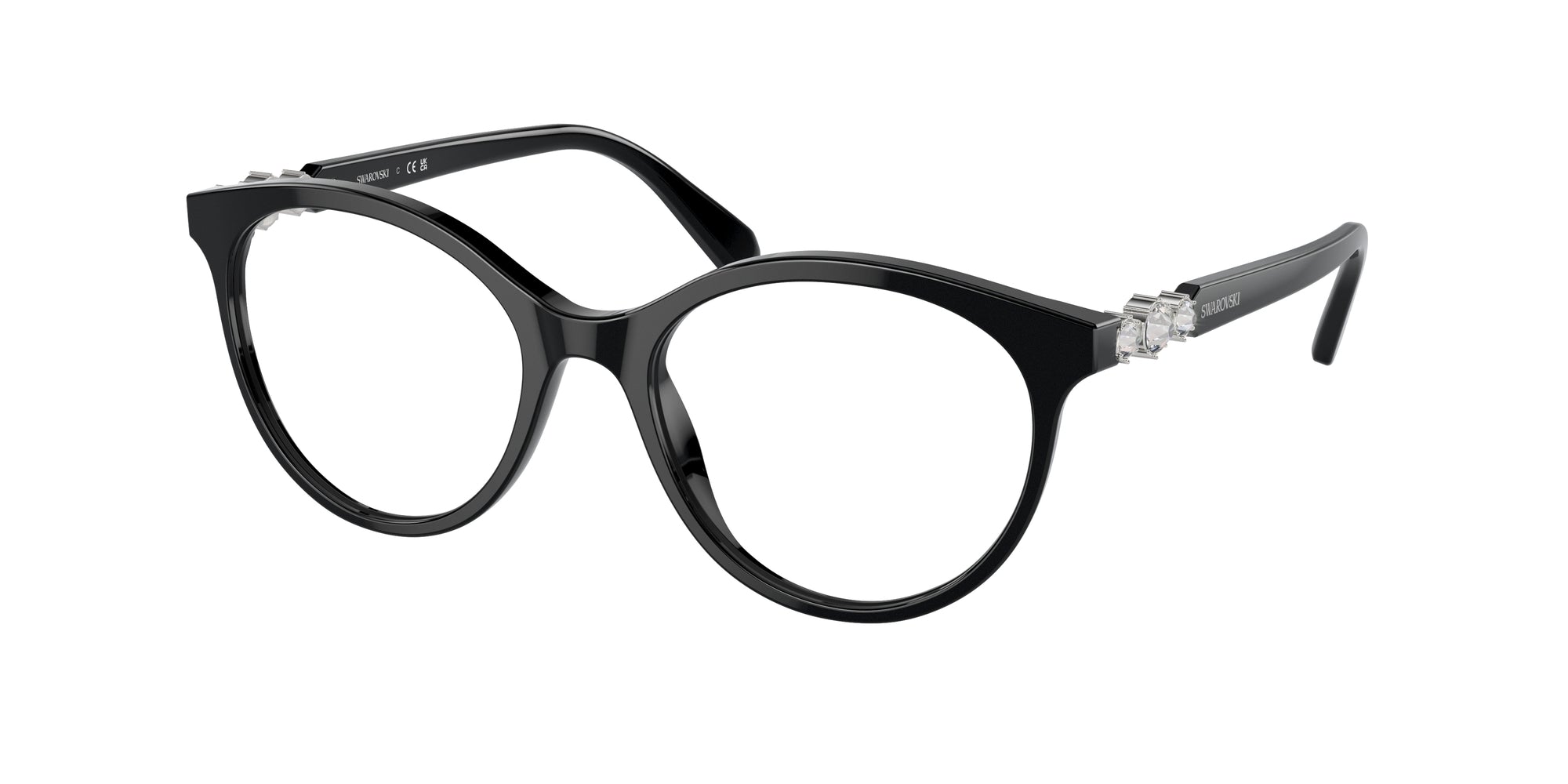 8056262078013 - Frau SK2019  1001 Rahmen von BRILLEN Acetat Schwarz Transparent Kreisel Normal