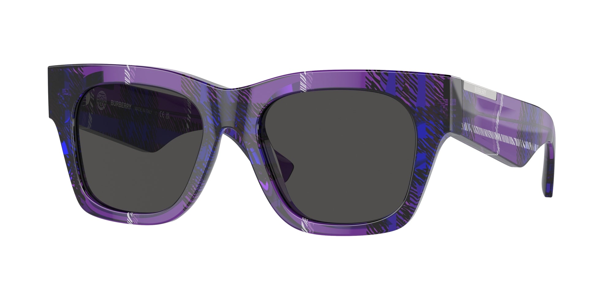 8056262079546 - Damen BE4424  411387 Gläser SONNENBRILLEN Acetat Violett Grau Quadratisch Normal