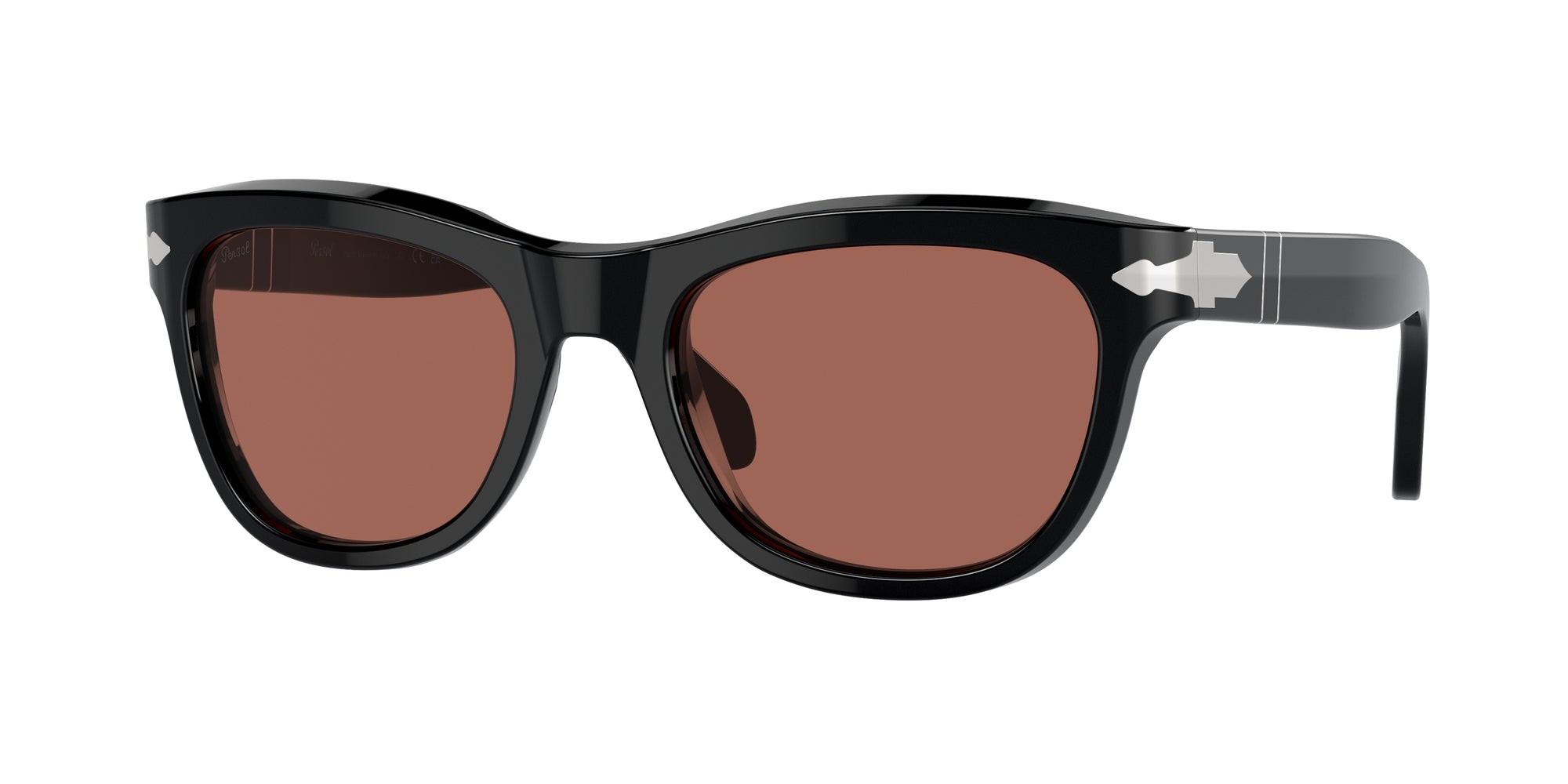 8056262080696 - Unisex PO0086S  95 H2 Gläser SONNENBRILLEN Acetat Schwarz Braun Kissen Normal