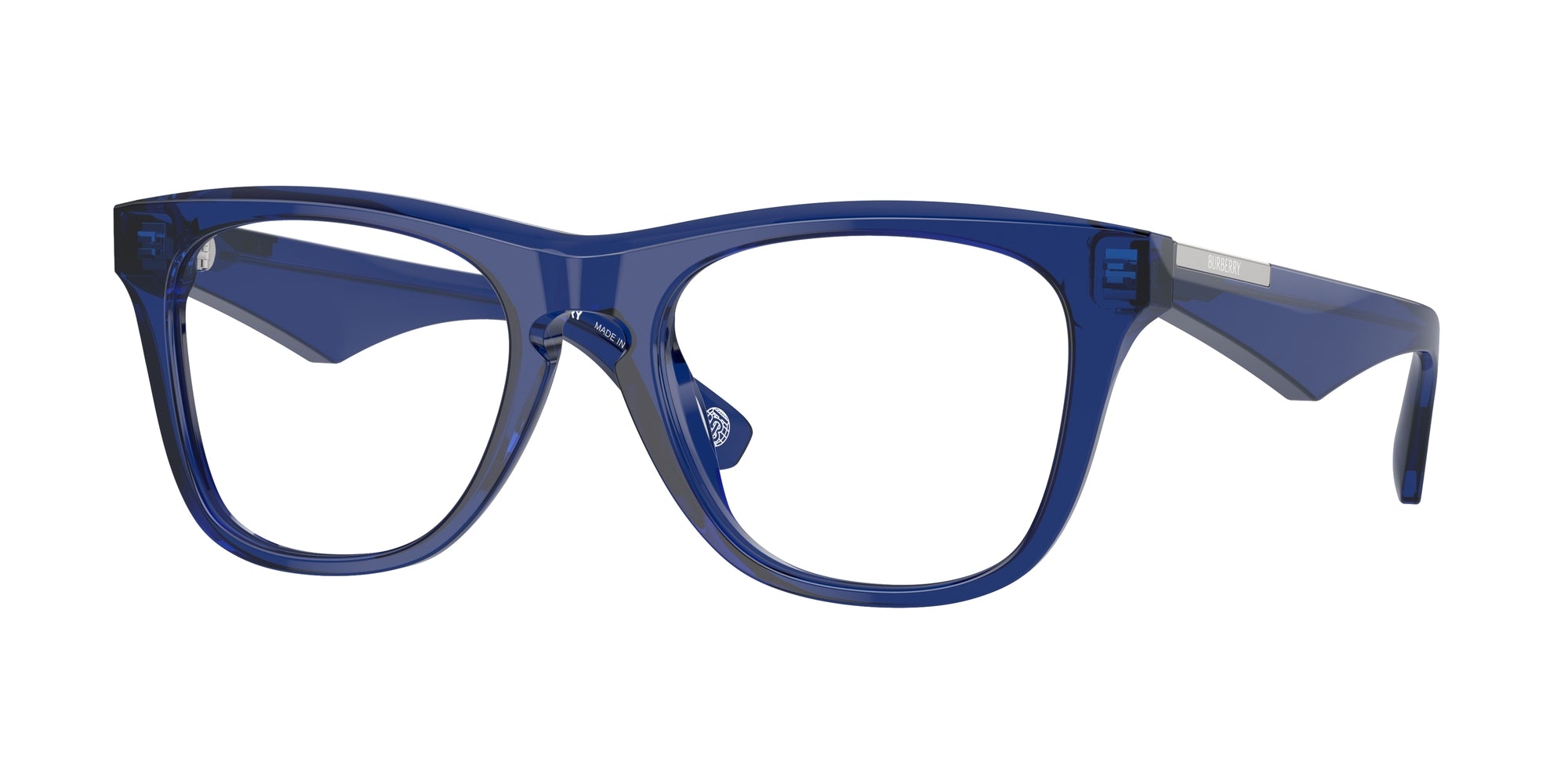 8056262081020 - Herren BE2409  4110 Rahmen von BRILLEN Acetat Blau Transparent Quadratisch Normal